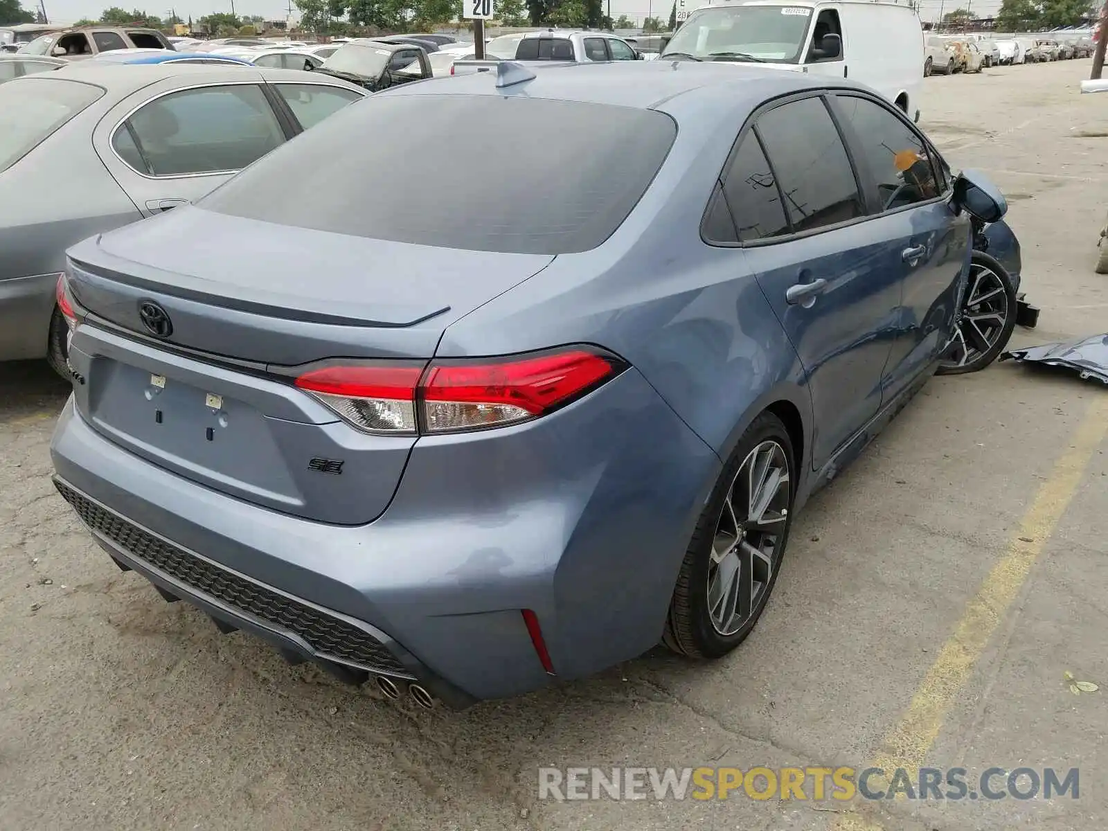 4 Photograph of a damaged car 5YFP4RCE7LP025843 TOYOTA COROLLA 2020