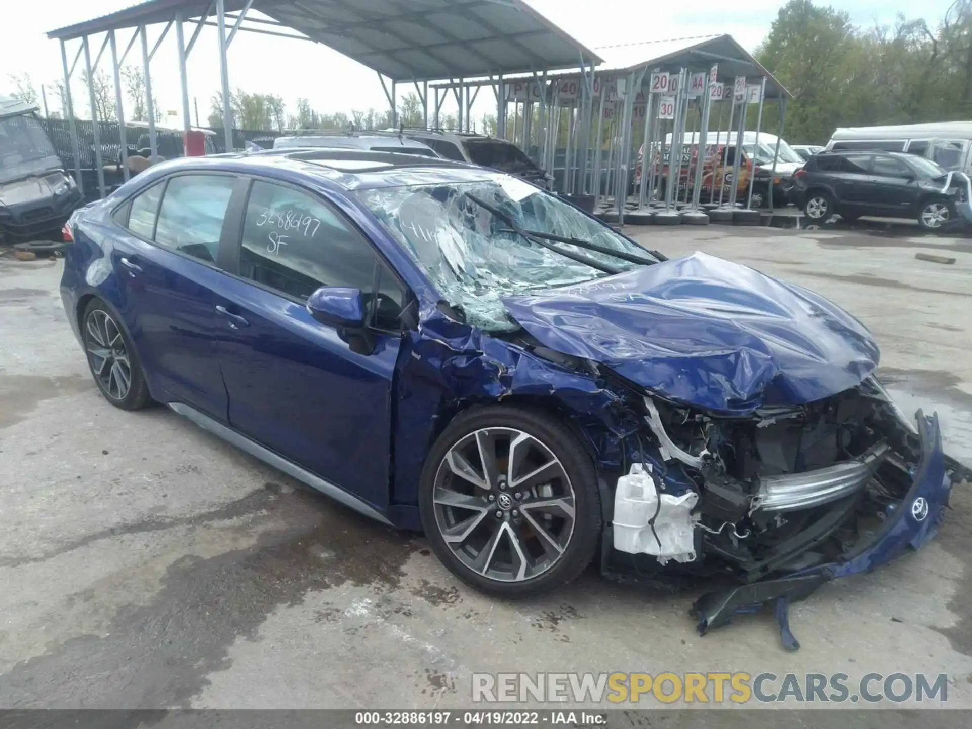 1 Photograph of a damaged car 5YFP4RCE7LP027589 TOYOTA COROLLA 2020