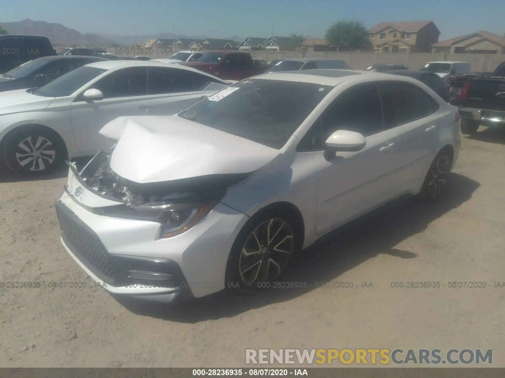 2 Photograph of a damaged car 5YFP4RCE7LP027835 TOYOTA COROLLA 2020