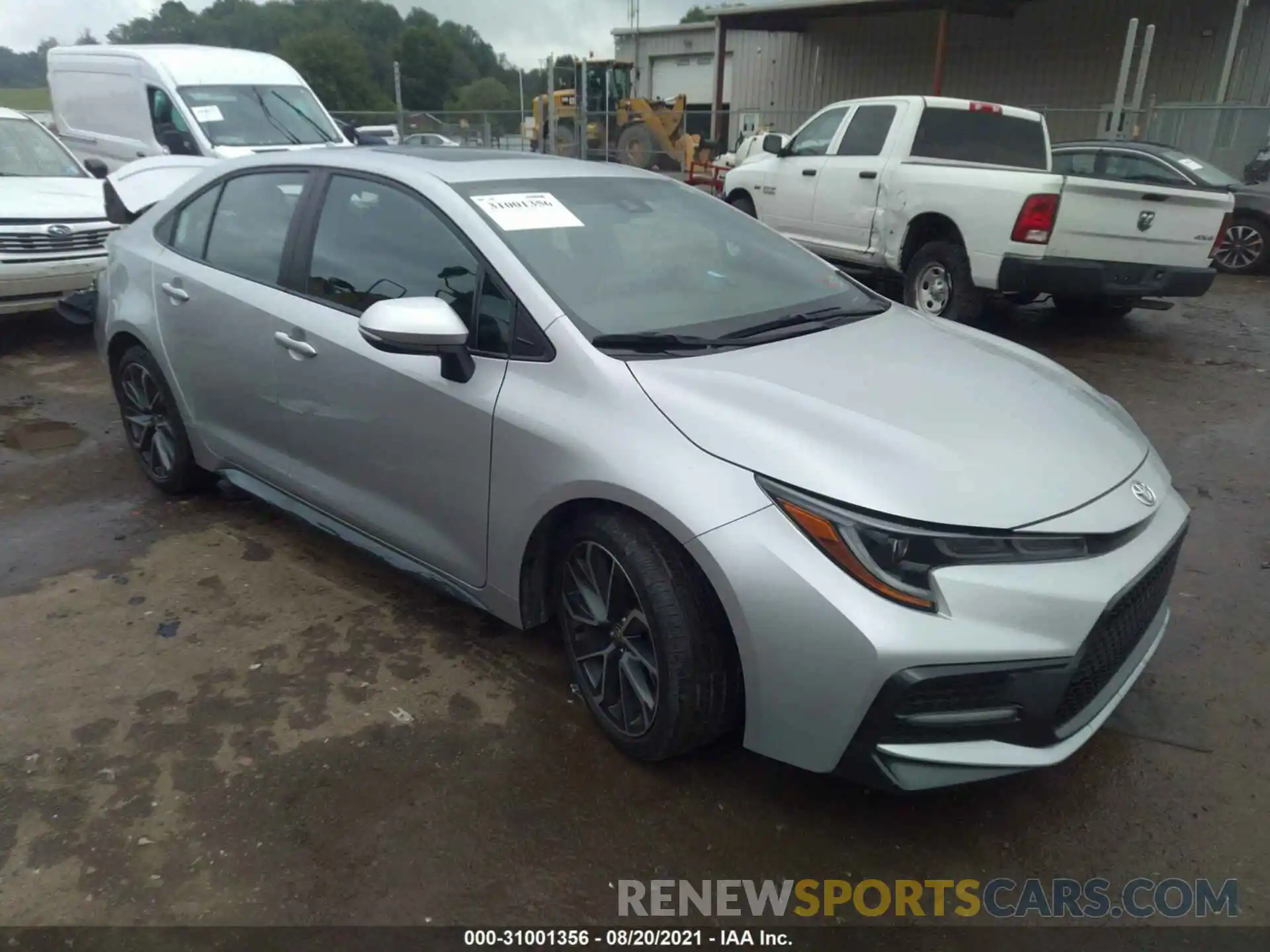 1 Photograph of a damaged car 5YFP4RCE7LP028936 TOYOTA COROLLA 2020