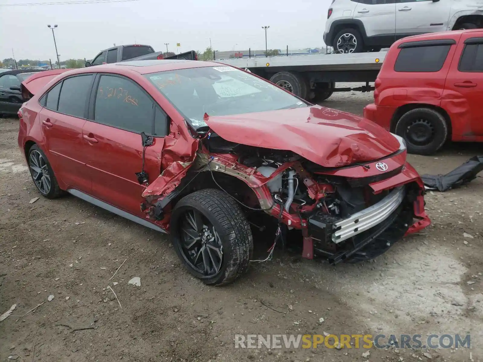 1 Photograph of a damaged car 5YFP4RCE7LP032159 TOYOTA COROLLA 2020