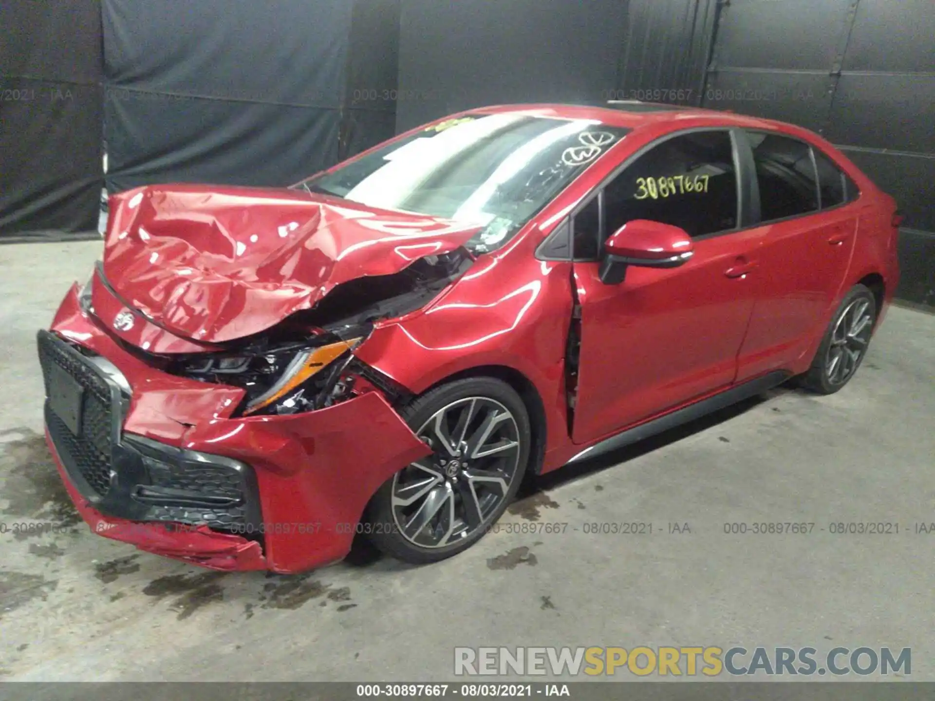 2 Photograph of a damaged car 5YFP4RCE8LP002359 TOYOTA COROLLA 2020