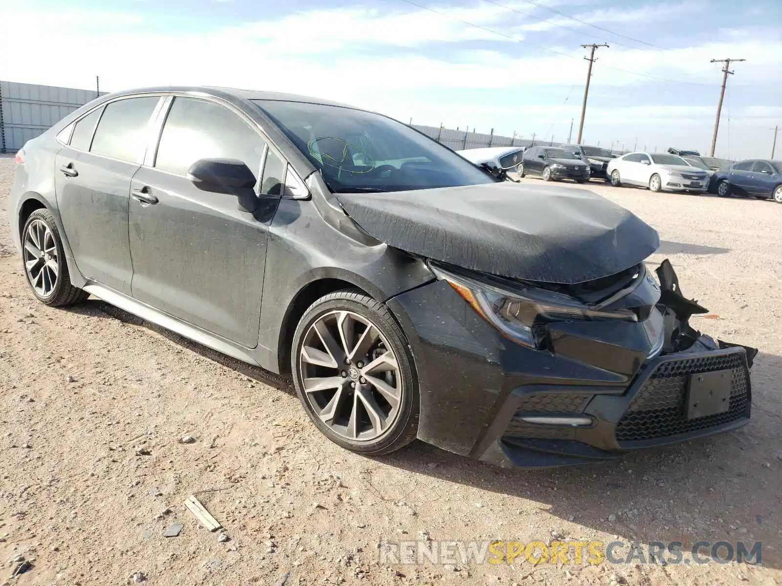 1 Photograph of a damaged car 5YFP4RCE8LP014527 TOYOTA COROLLA 2020