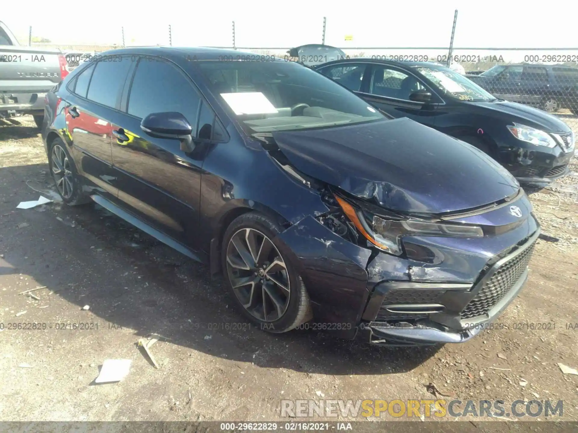 1 Photograph of a damaged car 5YFP4RCE8LP014866 TOYOTA COROLLA 2020