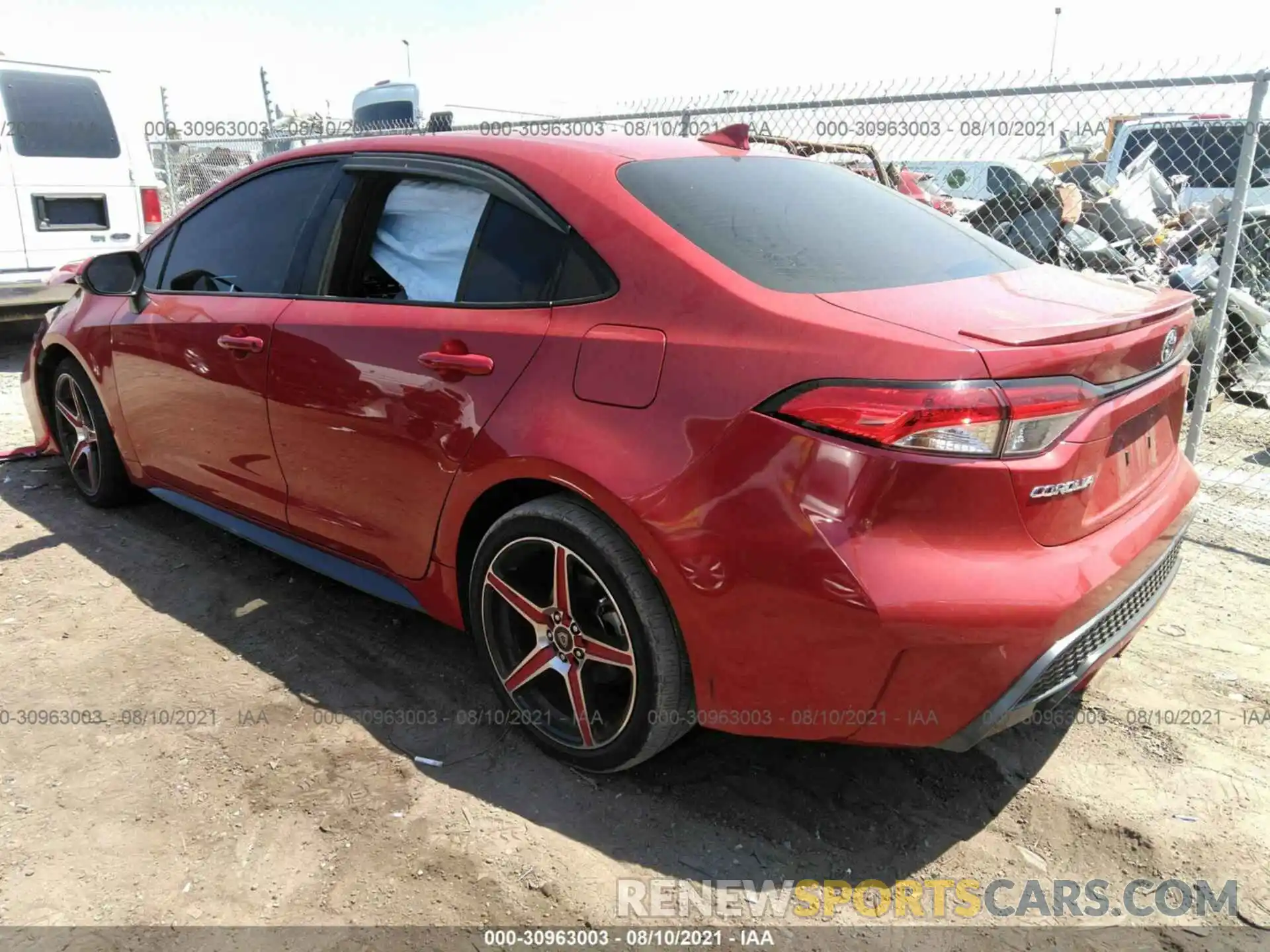 3 Photograph of a damaged car 5YFP4RCE8LP015211 TOYOTA COROLLA 2020