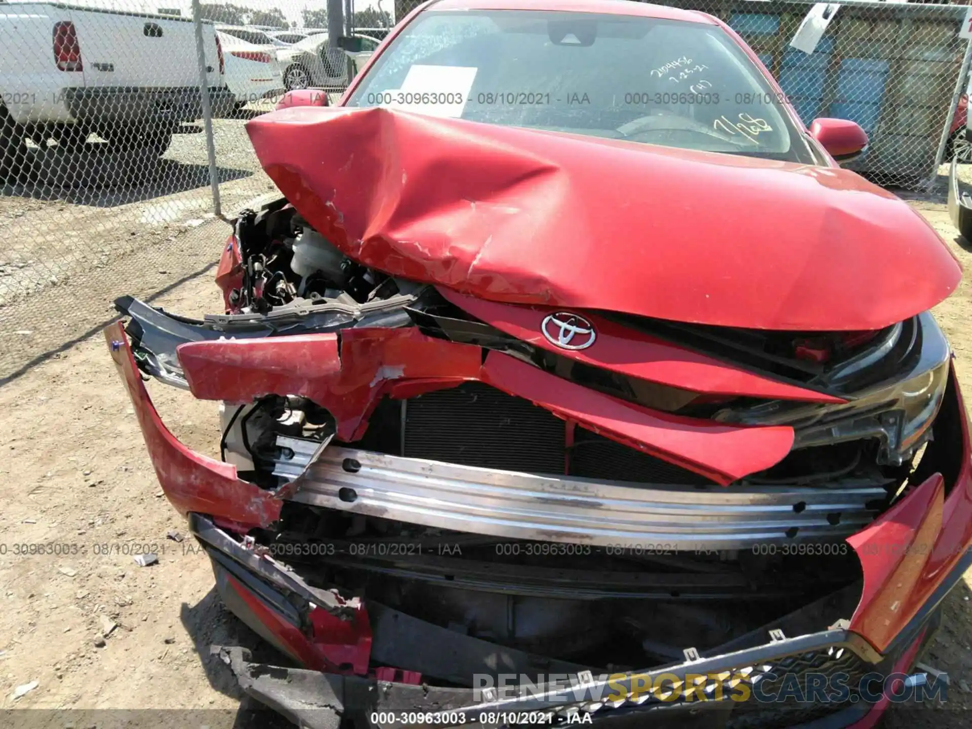 6 Photograph of a damaged car 5YFP4RCE8LP015211 TOYOTA COROLLA 2020