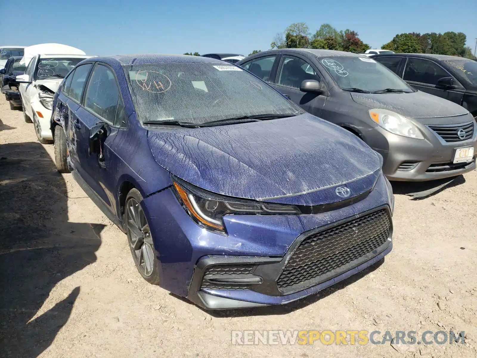 1 Photograph of a damaged car 5YFP4RCE8LP034244 TOYOTA COROLLA 2020