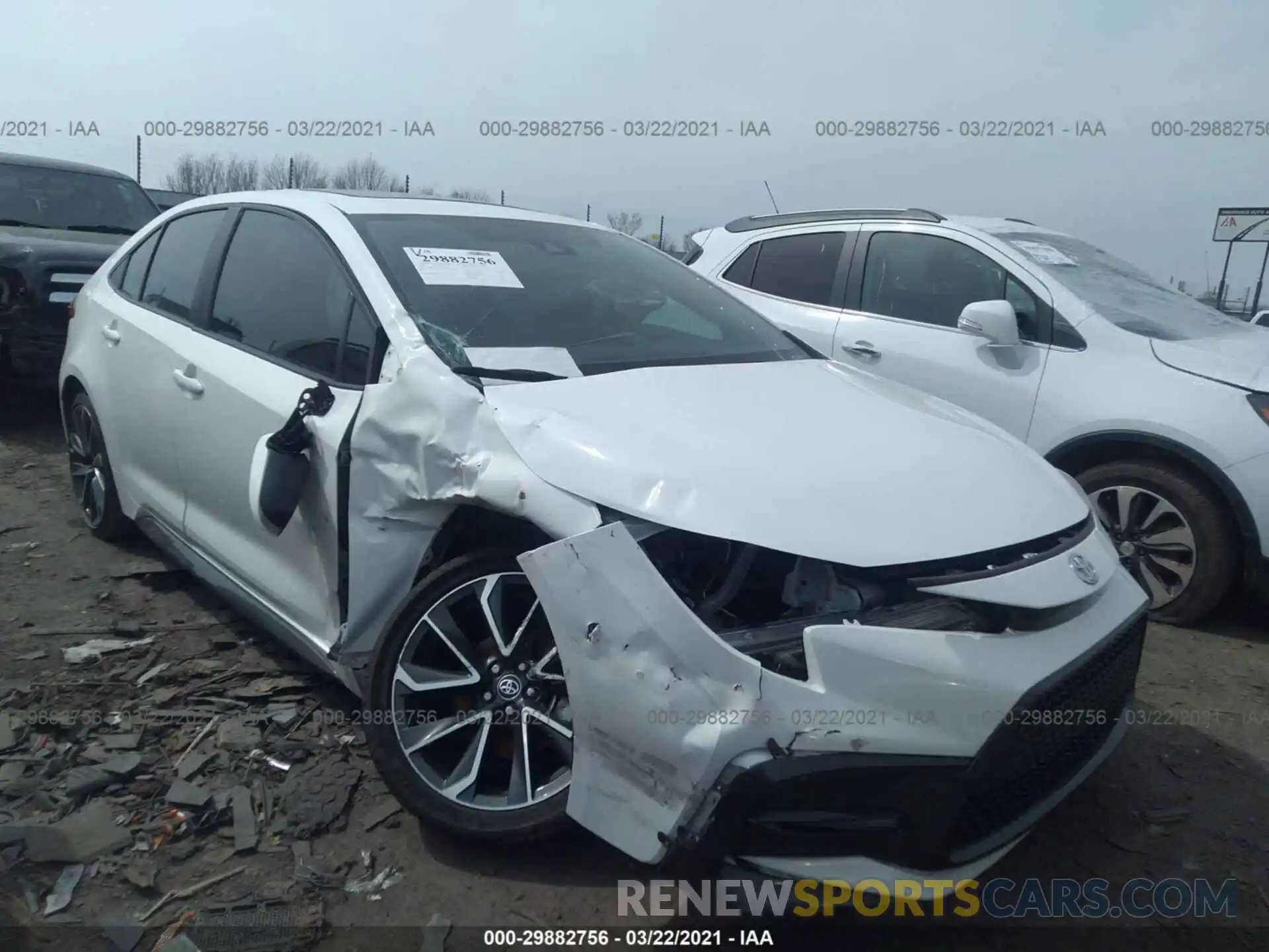 1 Photograph of a damaged car 5YFP4RCE8LP037354 TOYOTA COROLLA 2020