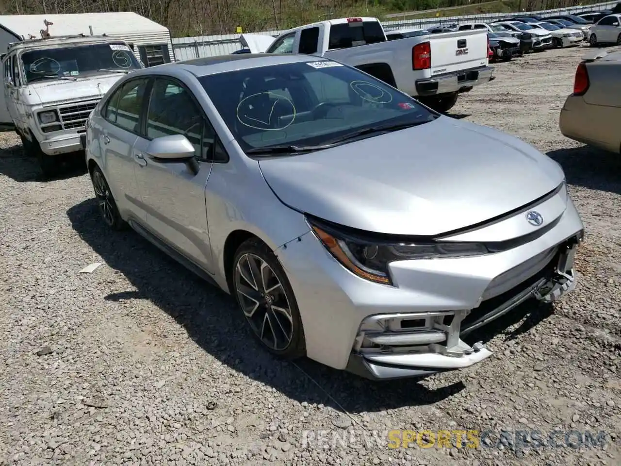 1 Photograph of a damaged car 5YFP4RCE9LP015282 TOYOTA COROLLA 2020