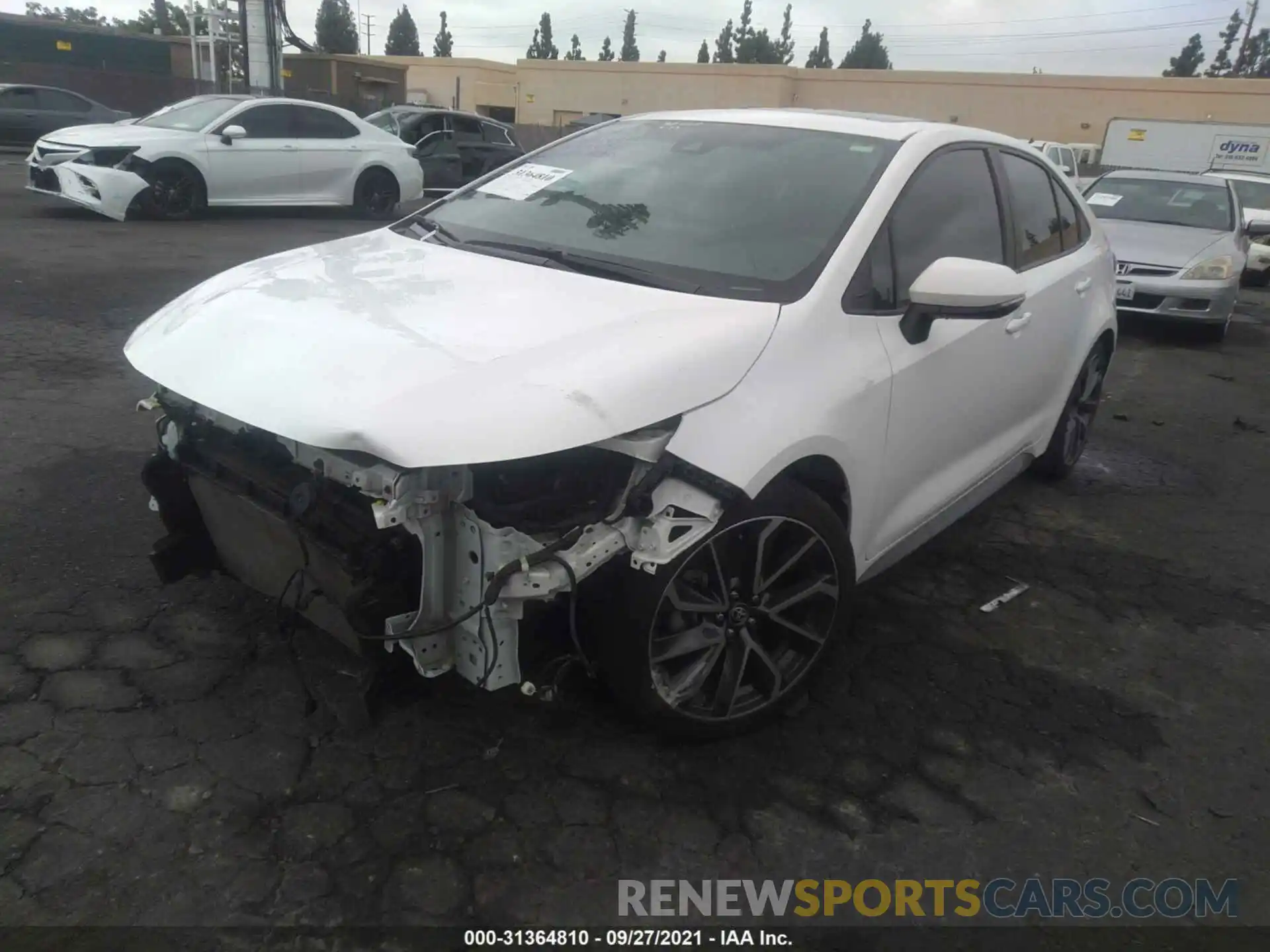 2 Photograph of a damaged car 5YFP4RCE9LP016920 TOYOTA COROLLA 2020