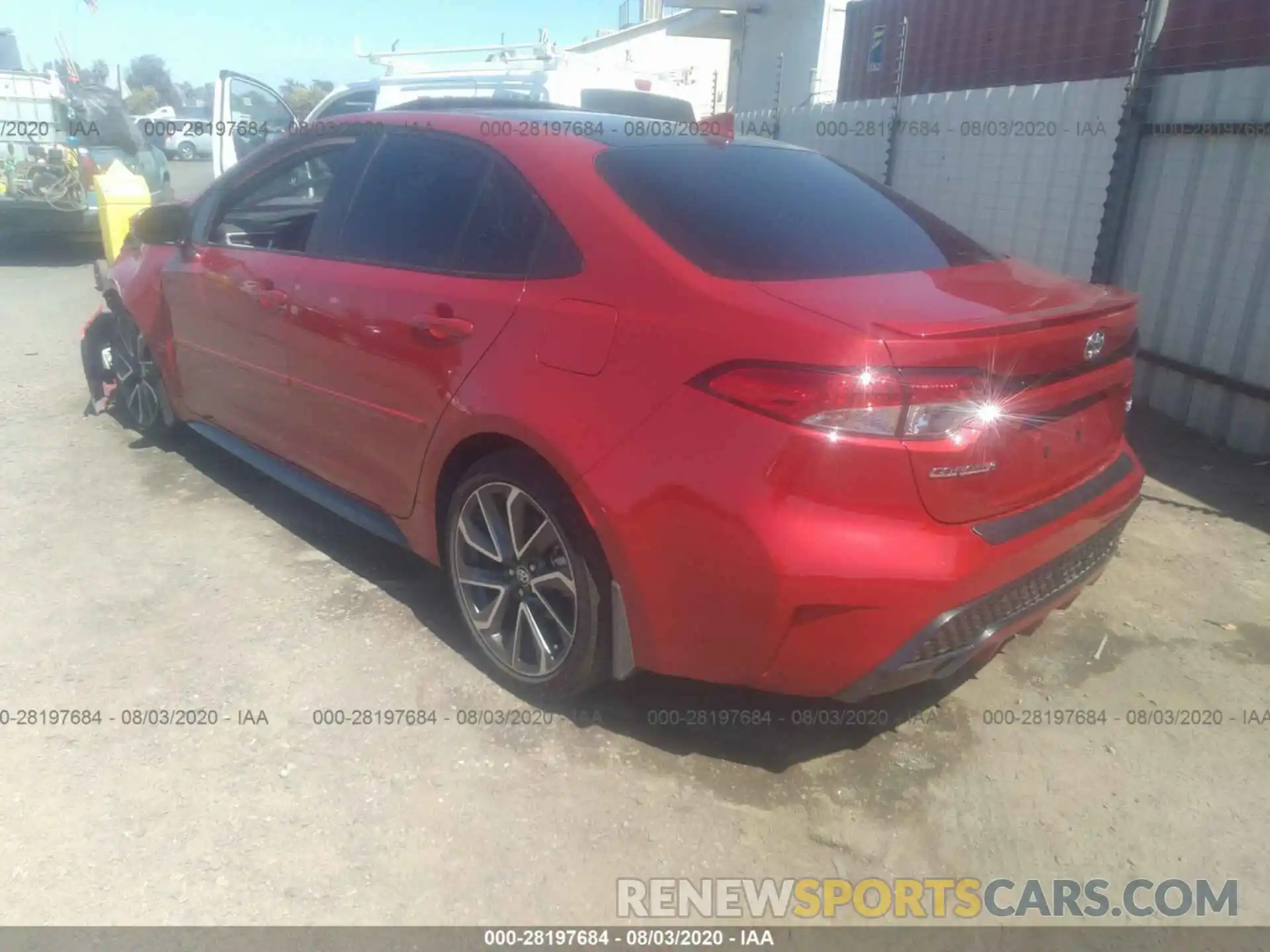 3 Photograph of a damaged car 5YFP4RCE9LP038075 TOYOTA COROLLA 2020