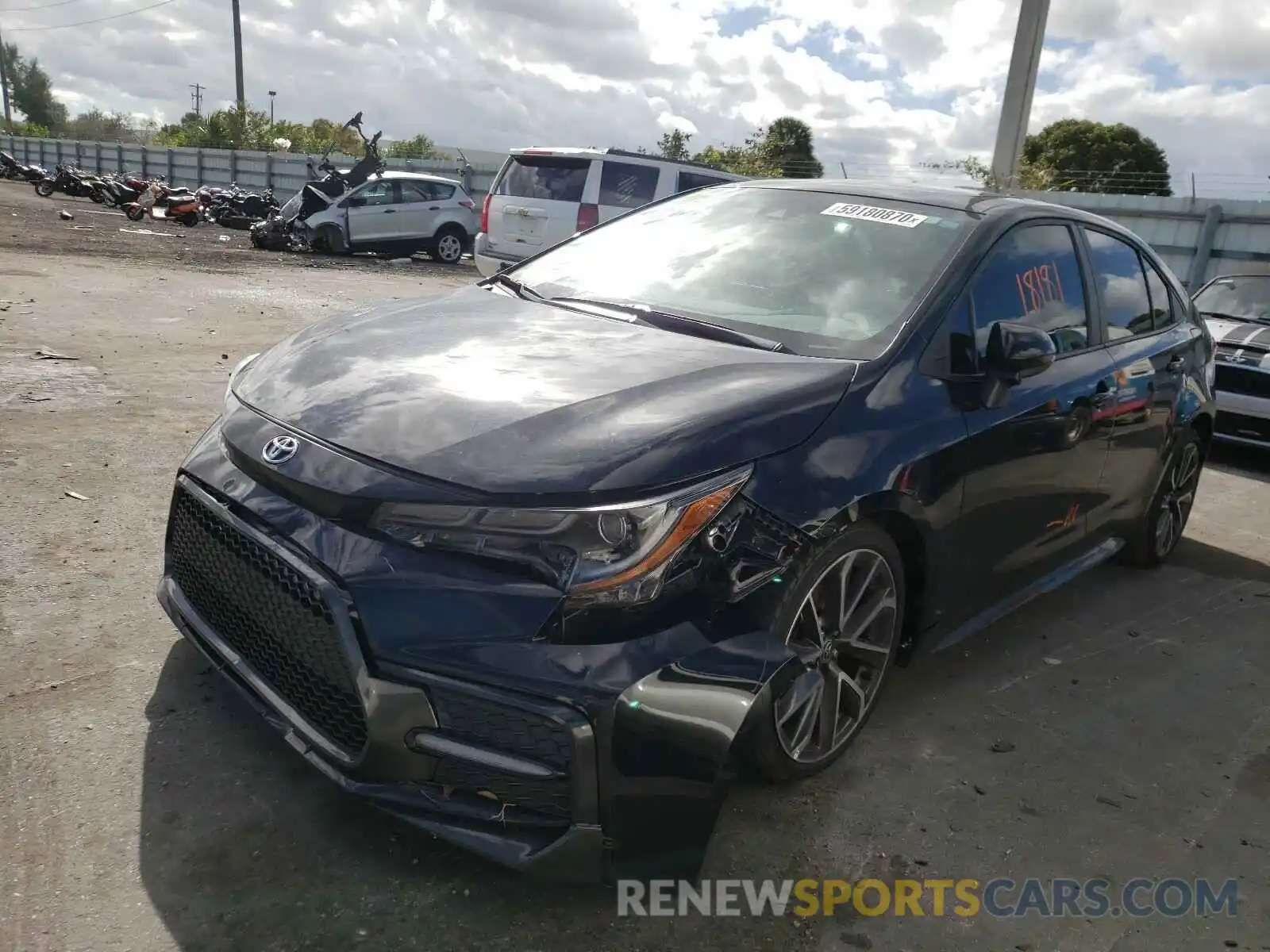 2 Photograph of a damaged car 5YFP4RCE9LP048332 TOYOTA COROLLA 2020