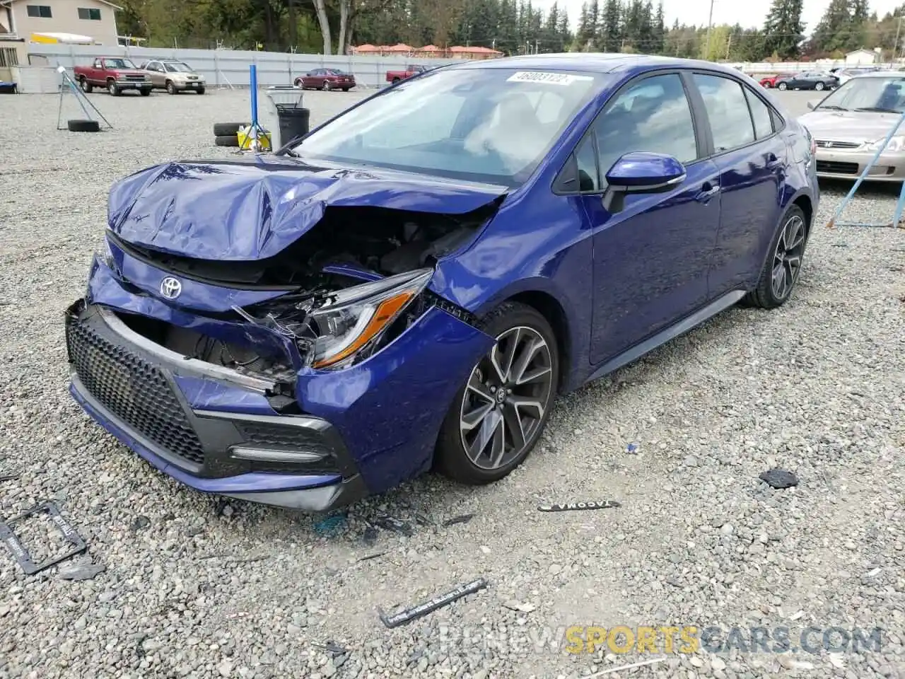 2 Photograph of a damaged car 5YFP4RCE9LP052512 TOYOTA COROLLA 2020