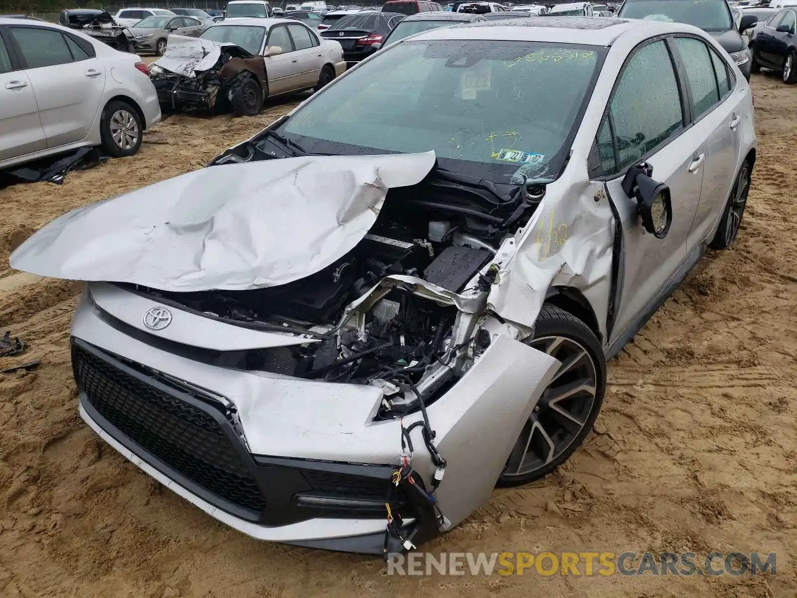 2 Photograph of a damaged car 5YFP4RCEXLP017963 TOYOTA COROLLA 2020