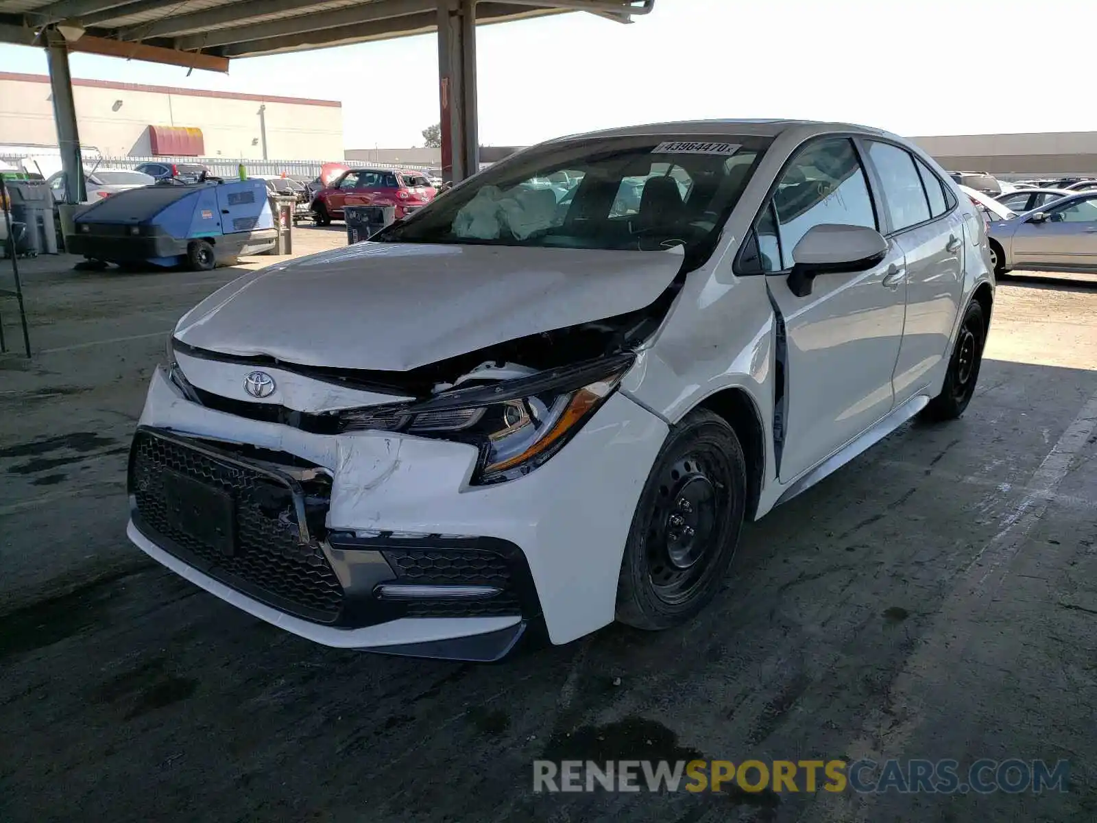 2 Photograph of a damaged car 5YFP4RCEXLP022743 TOYOTA COROLLA 2020