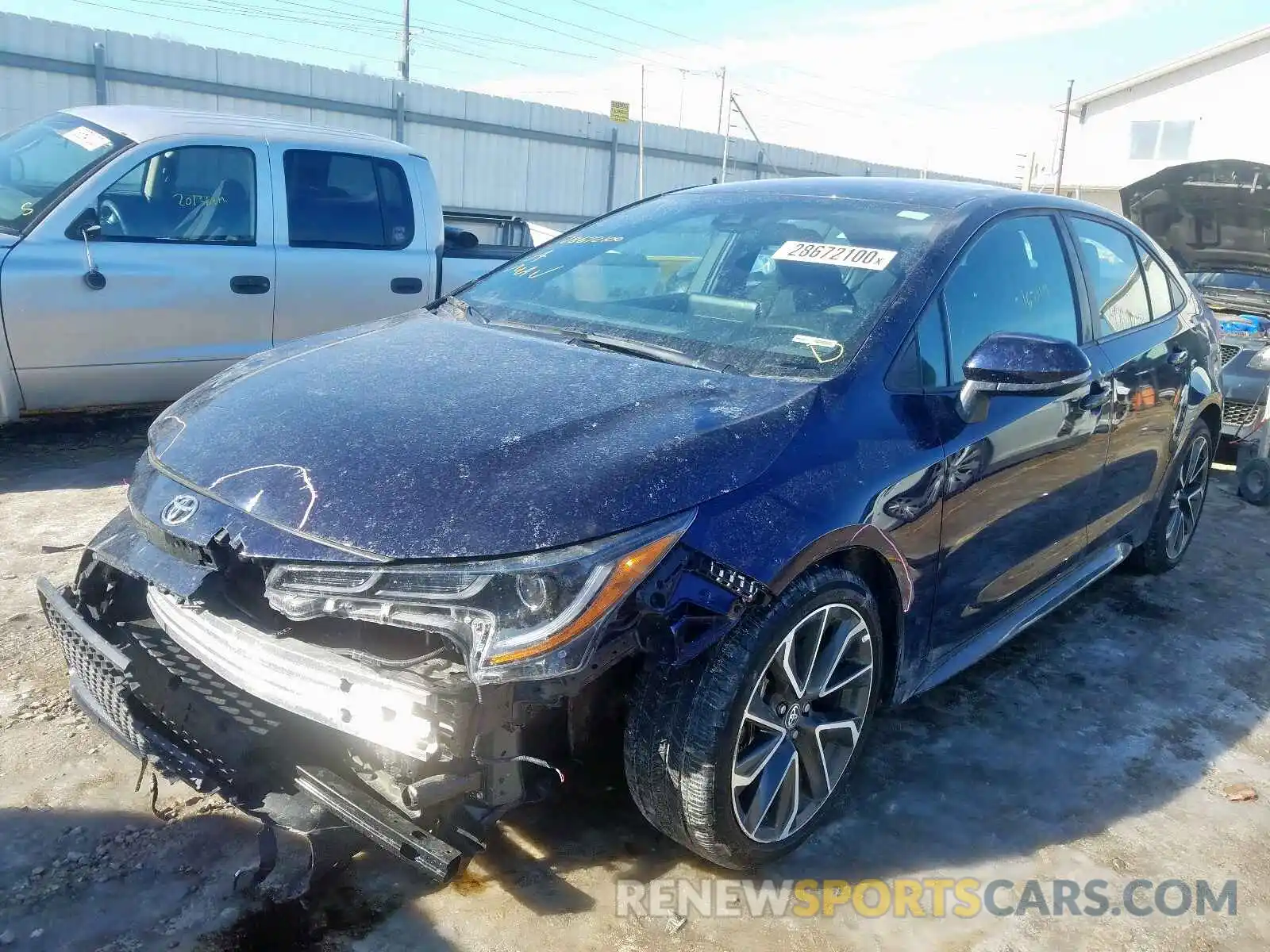 2 Photograph of a damaged car 5YFS4RCE0LP001135 TOYOTA COROLLA 2020