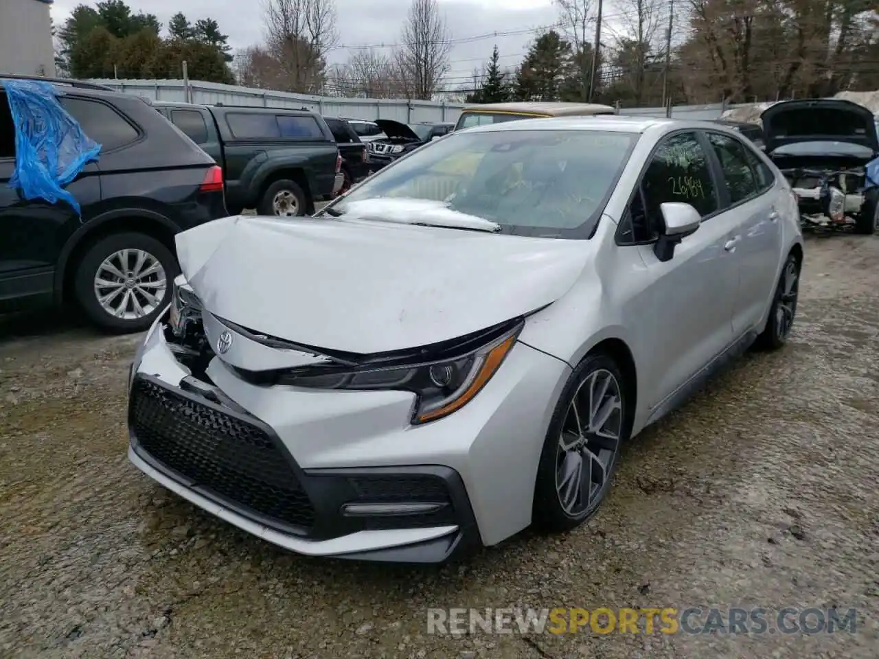 2 Photograph of a damaged car 5YFS4RCE0LP007940 TOYOTA COROLLA 2020