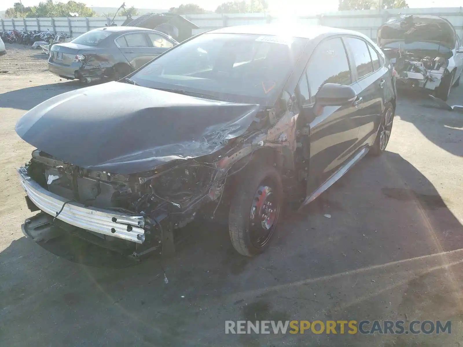 2 Photograph of a damaged car 5YFS4RCE0LP009123 TOYOTA COROLLA 2020