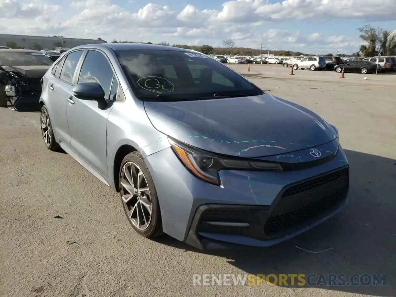 1 Photograph of a damaged car 5YFS4RCE0LP009221 TOYOTA COROLLA 2020