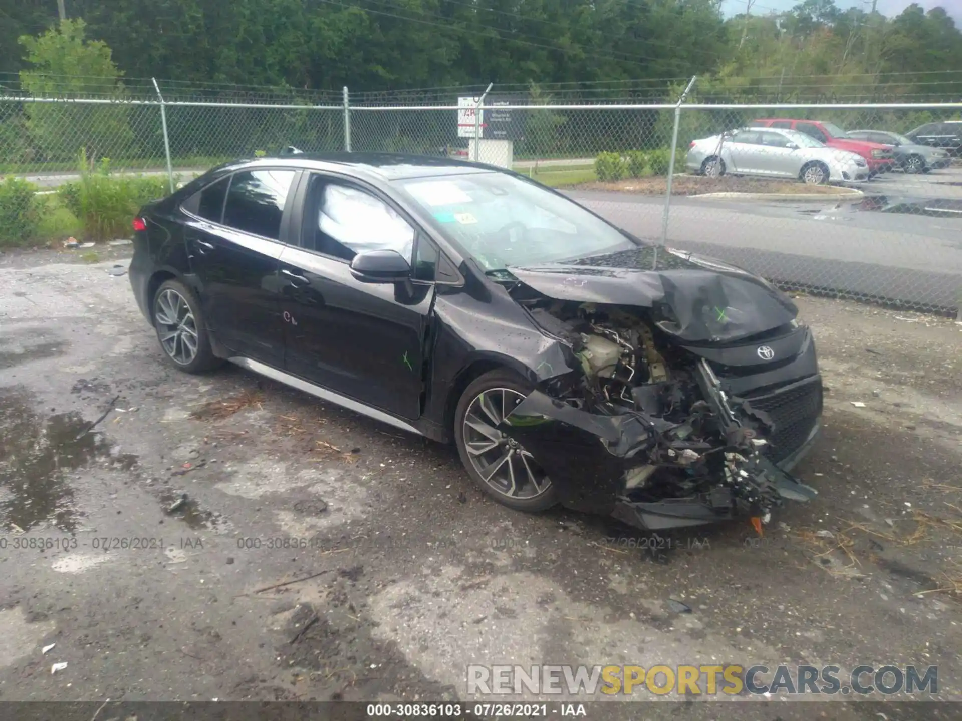 1 Photograph of a damaged car 5YFS4RCE0LP010594 TOYOTA COROLLA 2020