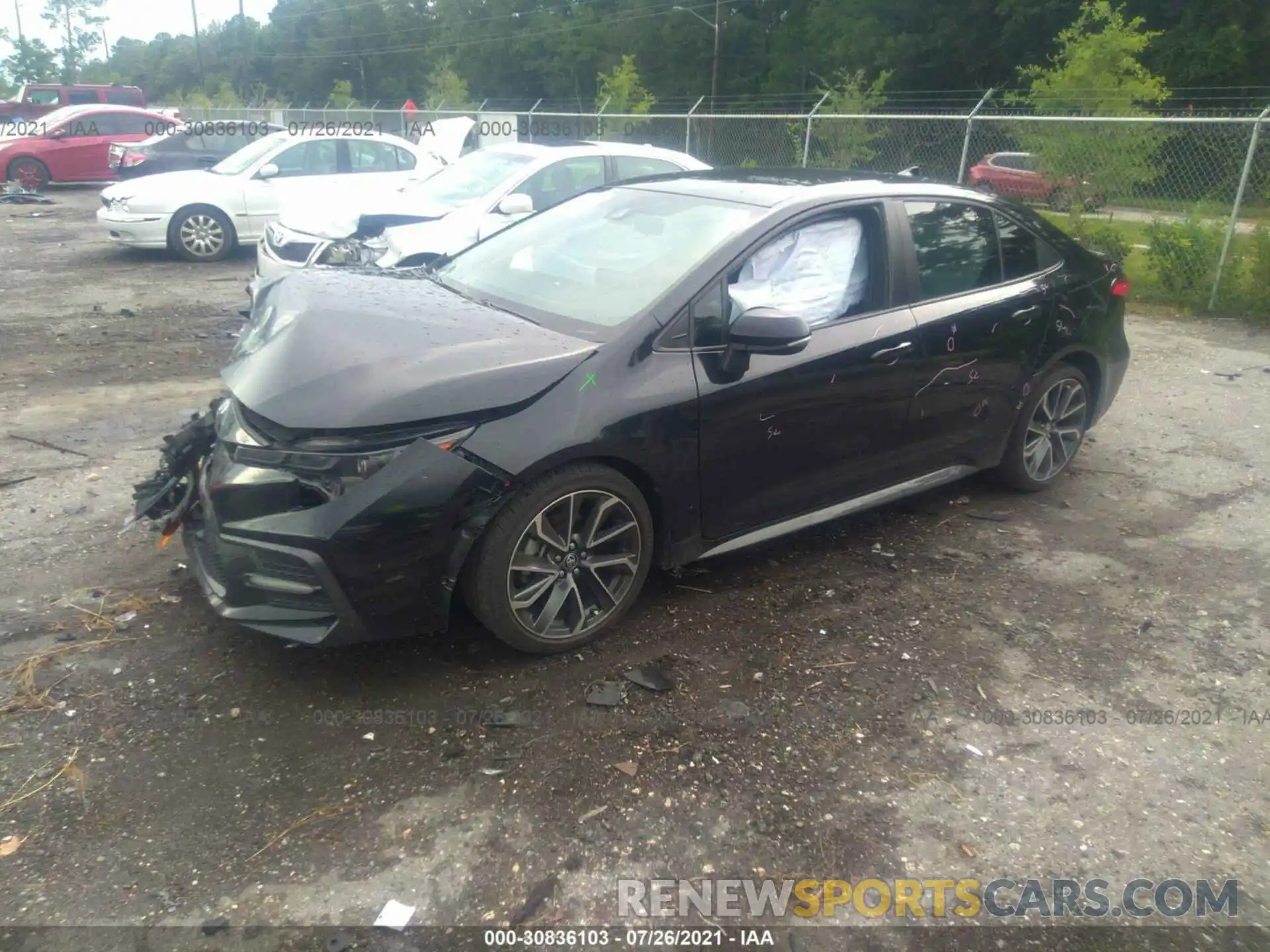 2 Photograph of a damaged car 5YFS4RCE0LP010594 TOYOTA COROLLA 2020