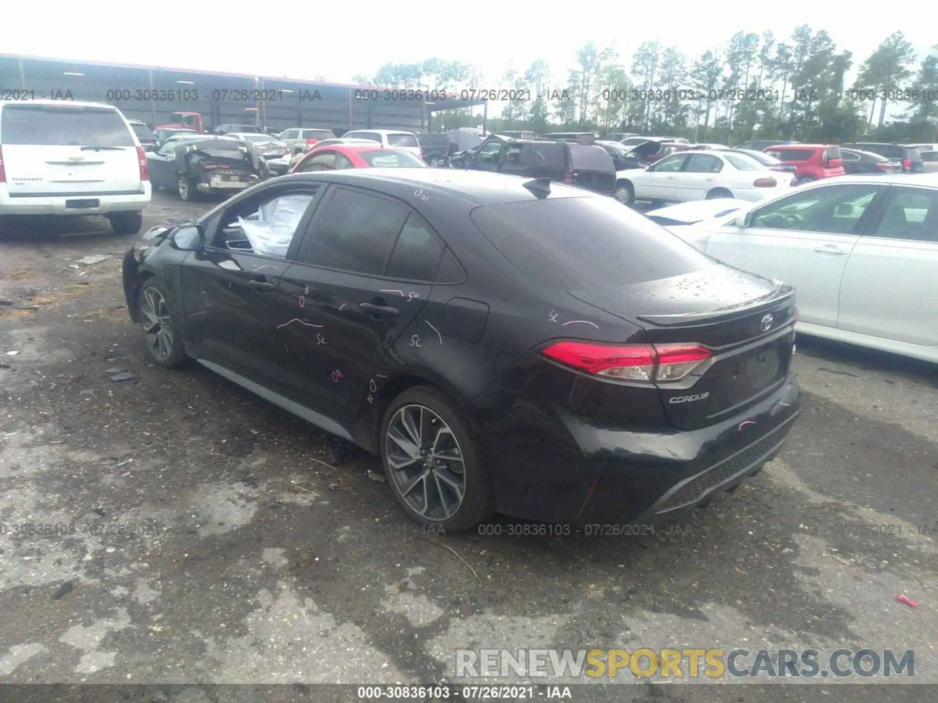 3 Photograph of a damaged car 5YFS4RCE0LP010594 TOYOTA COROLLA 2020