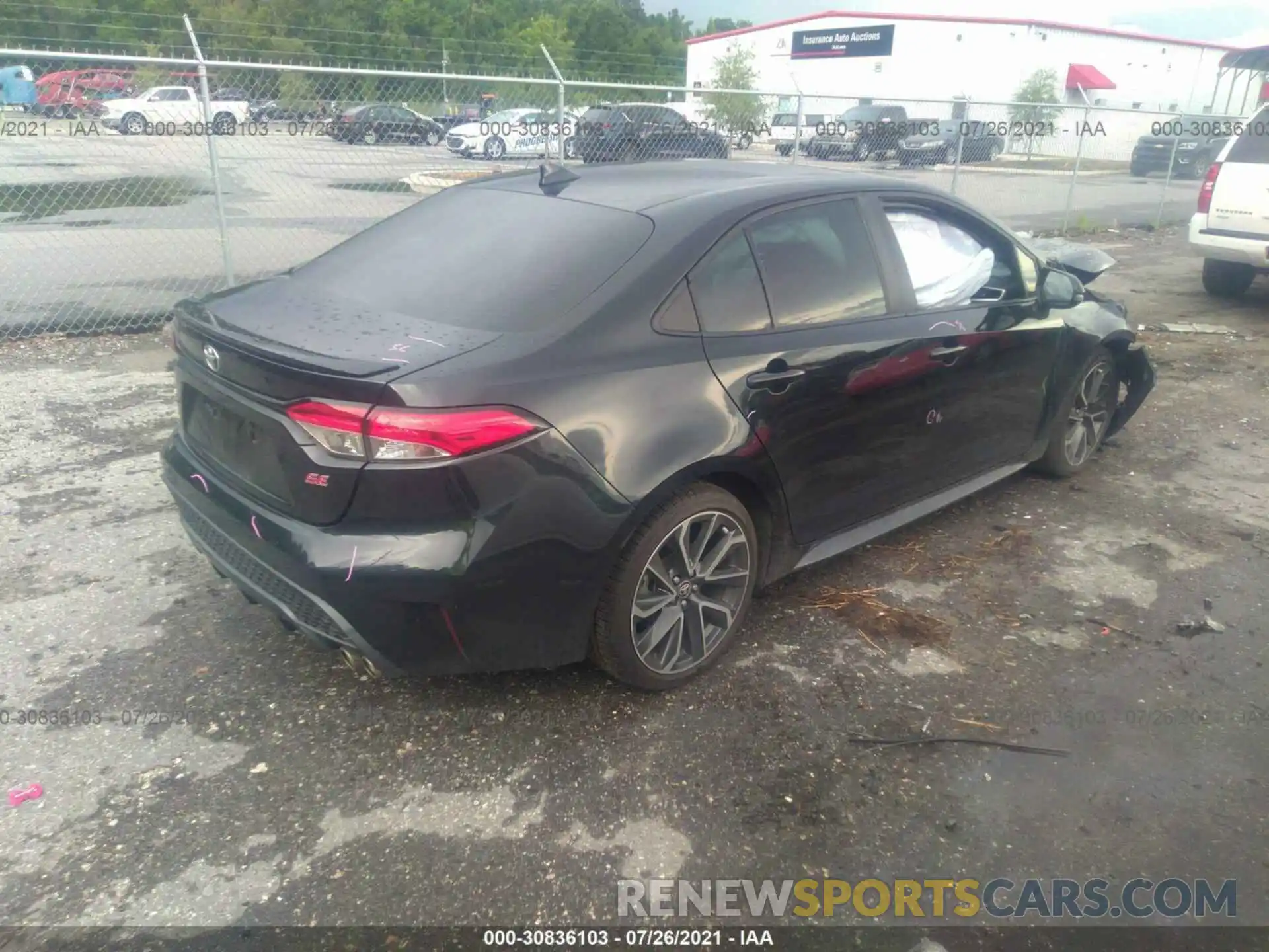 4 Photograph of a damaged car 5YFS4RCE0LP010594 TOYOTA COROLLA 2020