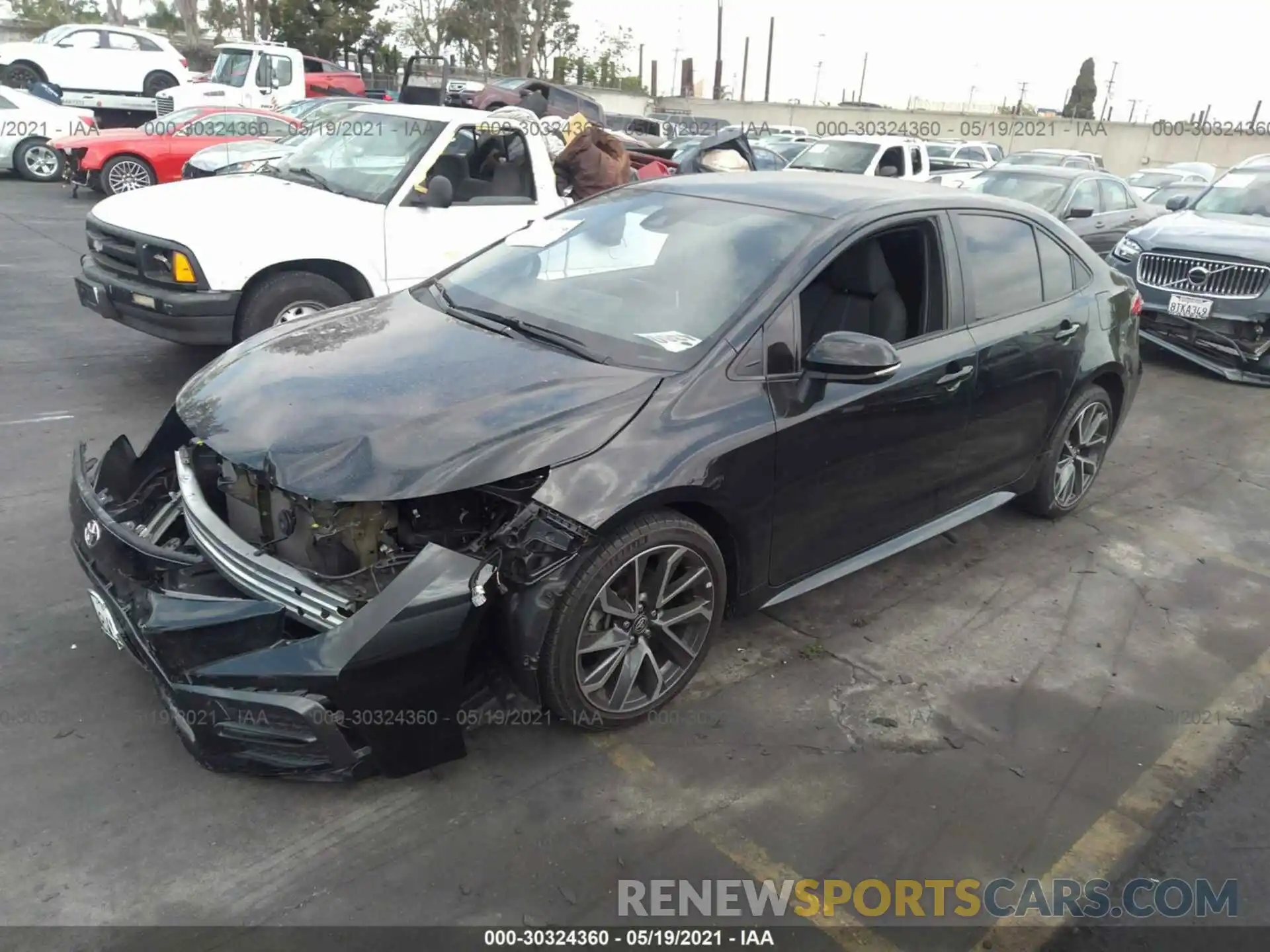 2 Photograph of a damaged car 5YFS4RCE0LP012281 TOYOTA COROLLA 2020