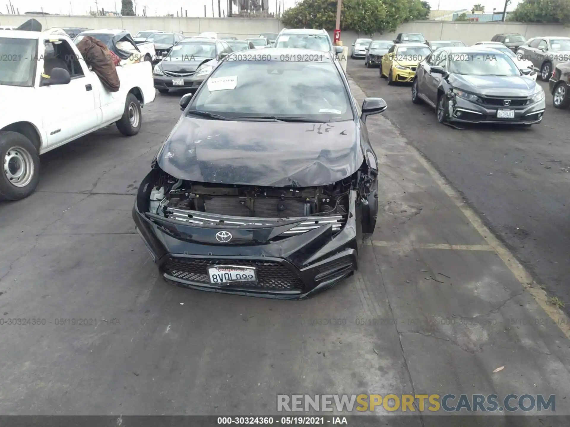 6 Photograph of a damaged car 5YFS4RCE0LP012281 TOYOTA COROLLA 2020