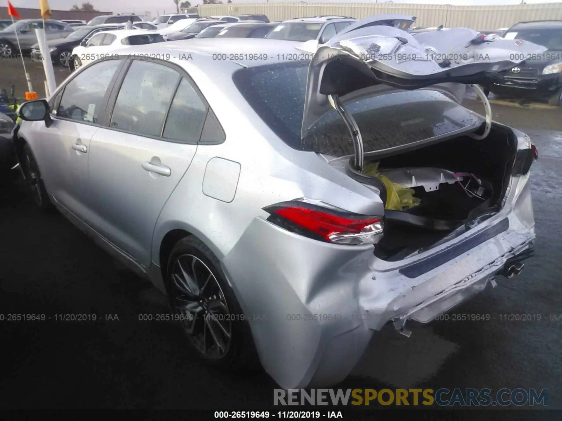 3 Photograph of a damaged car 5YFS4RCE0LP012975 TOYOTA COROLLA 2020