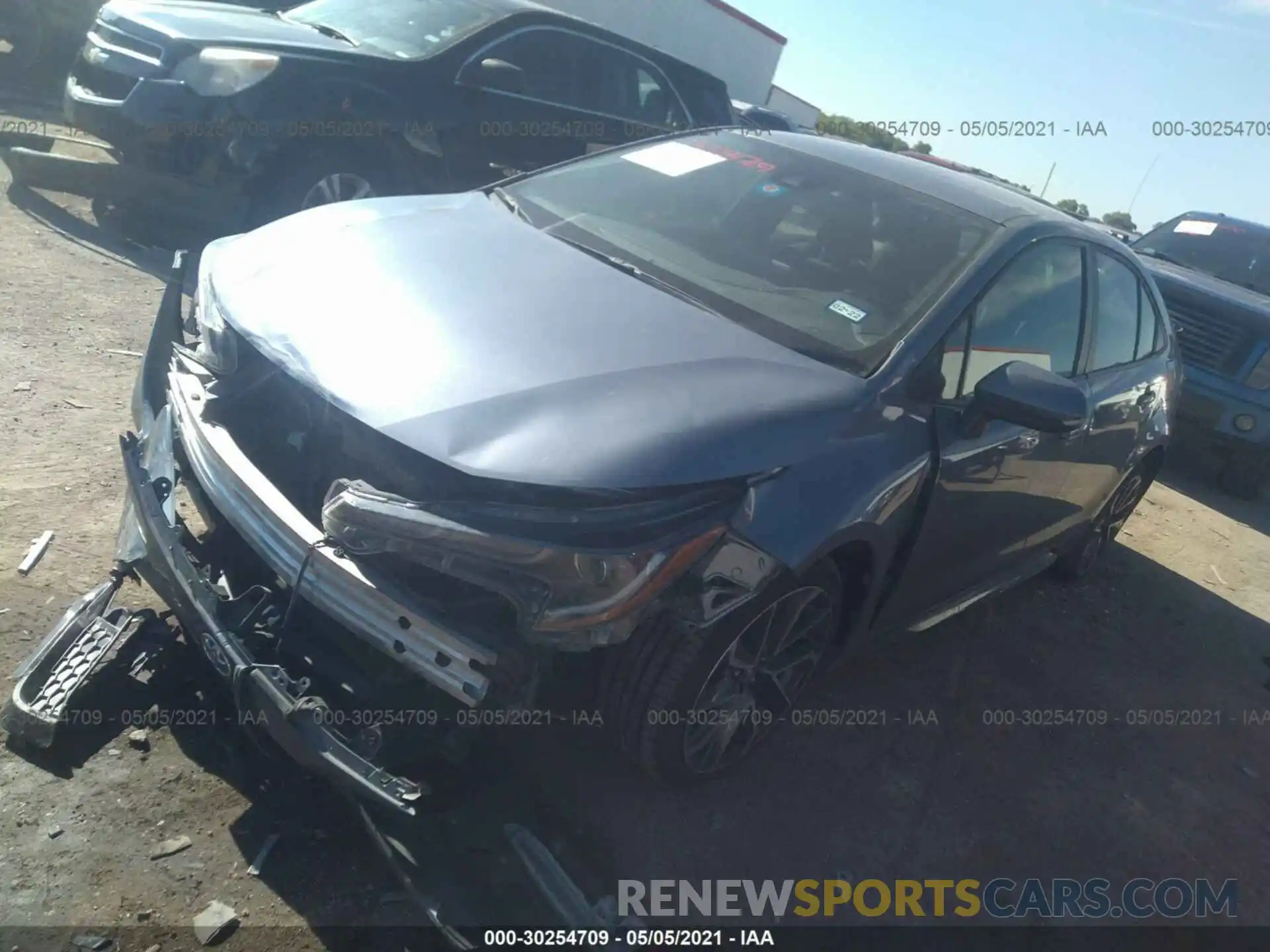 2 Photograph of a damaged car 5YFS4RCE0LP014399 TOYOTA COROLLA 2020