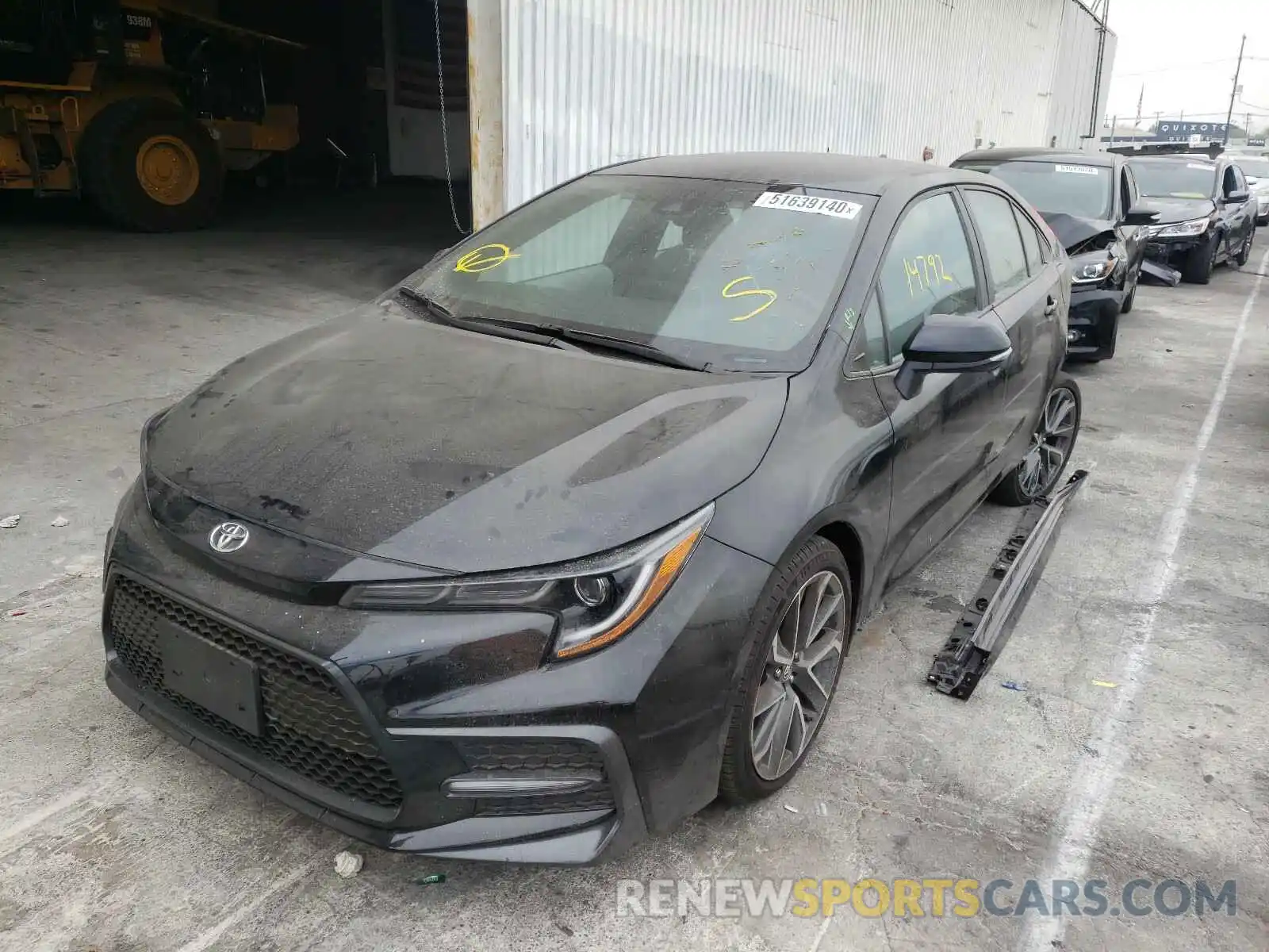 2 Photograph of a damaged car 5YFS4RCE0LP014466 TOYOTA COROLLA 2020