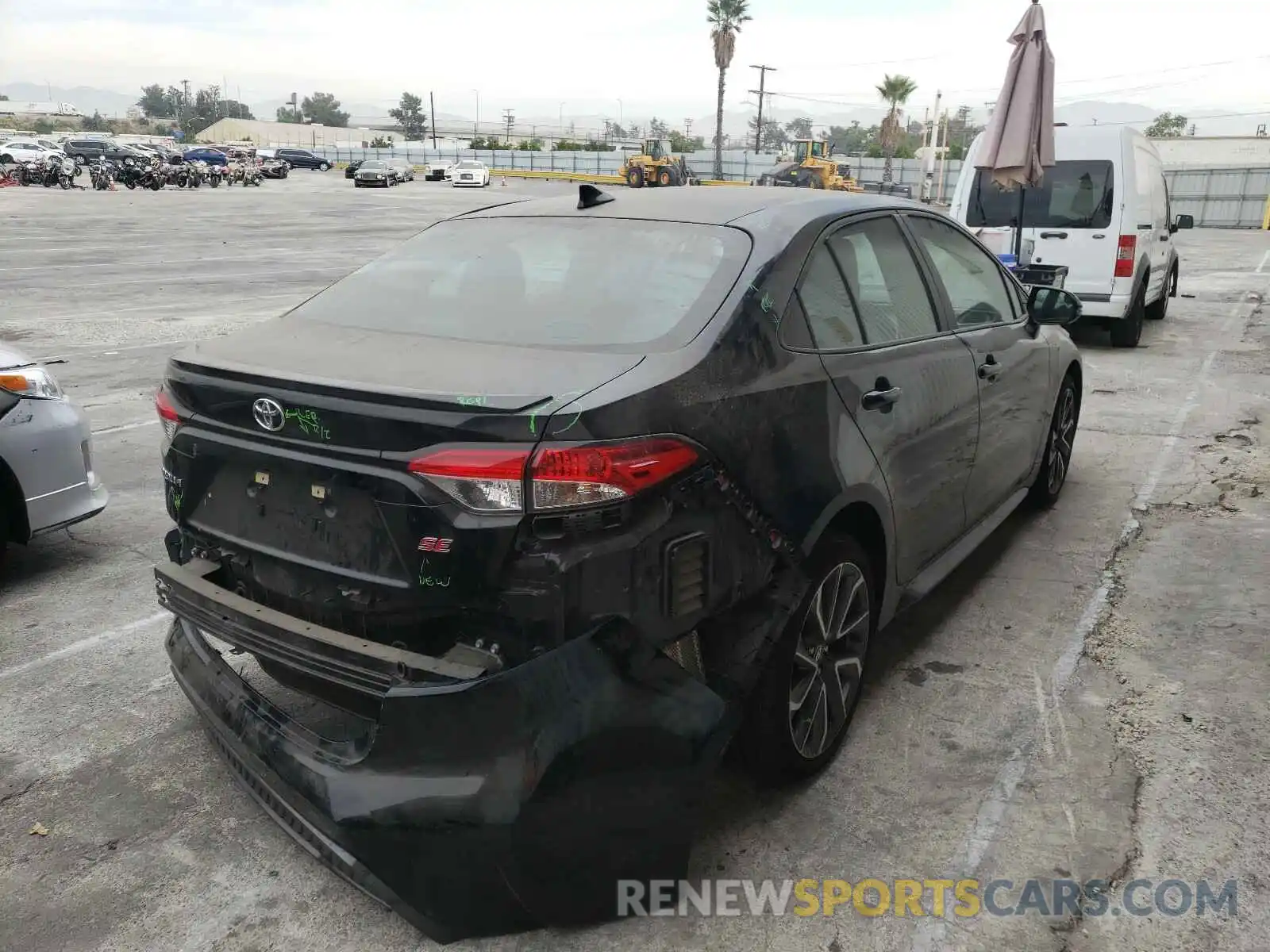 4 Photograph of a damaged car 5YFS4RCE0LP014466 TOYOTA COROLLA 2020