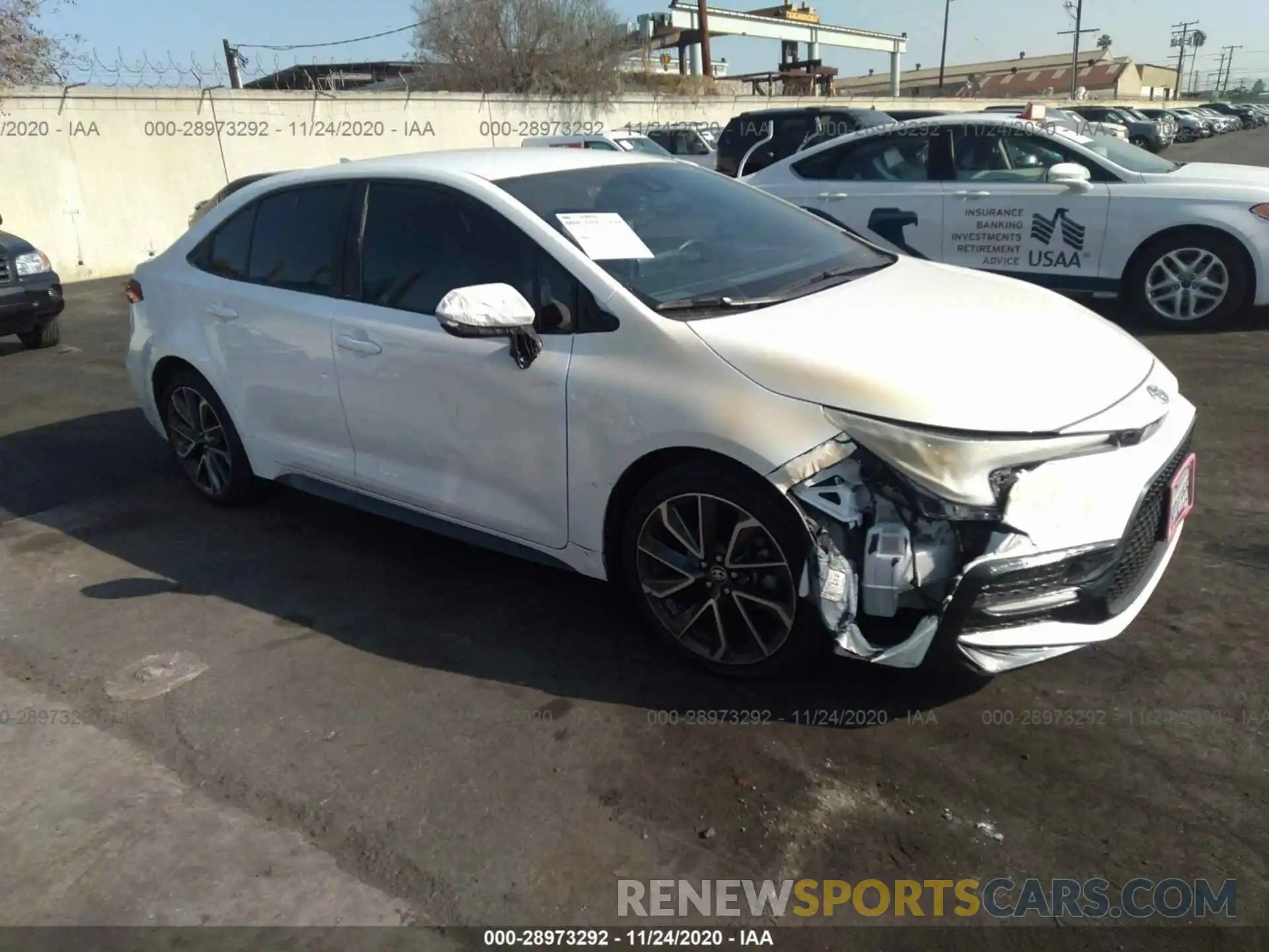 1 Photograph of a damaged car 5YFS4RCE0LP015312 TOYOTA COROLLA 2020