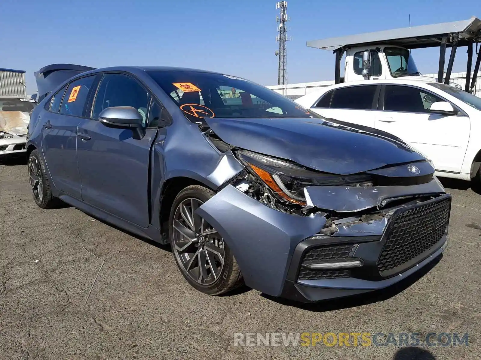 1 Photograph of a damaged car 5YFS4RCE0LP015326 TOYOTA COROLLA 2020