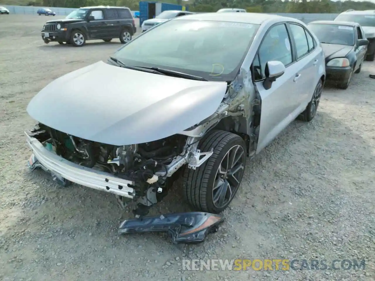 2 Photograph of a damaged car 5YFS4RCE0LP016251 TOYOTA COROLLA 2020