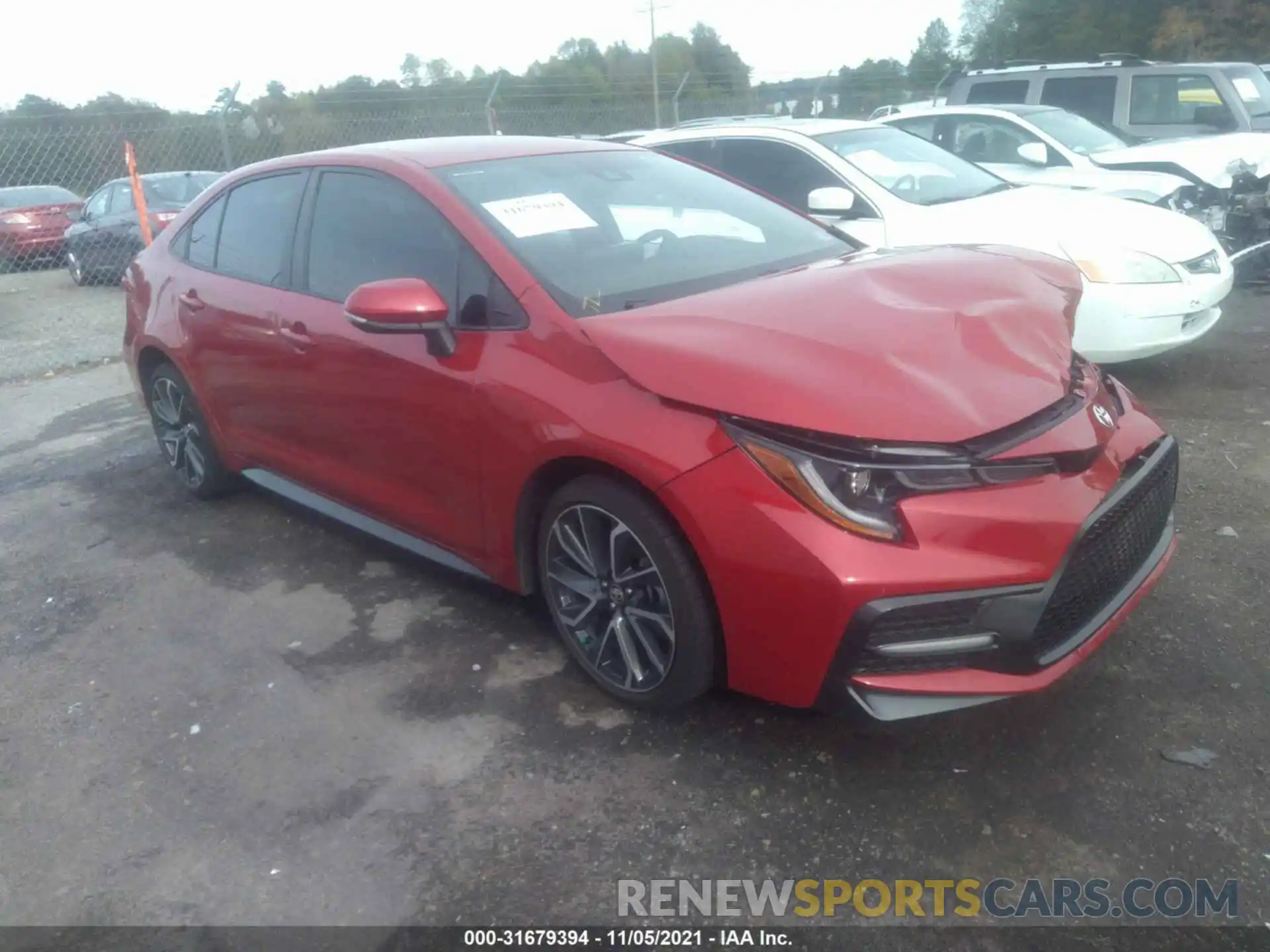 1 Photograph of a damaged car 5YFS4RCE0LP021255 TOYOTA COROLLA 2020