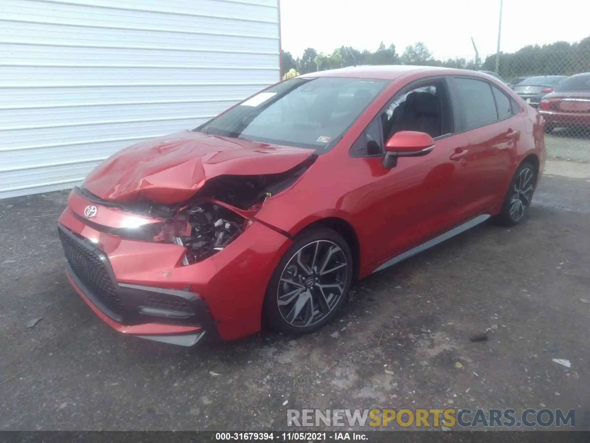 2 Photograph of a damaged car 5YFS4RCE0LP021255 TOYOTA COROLLA 2020