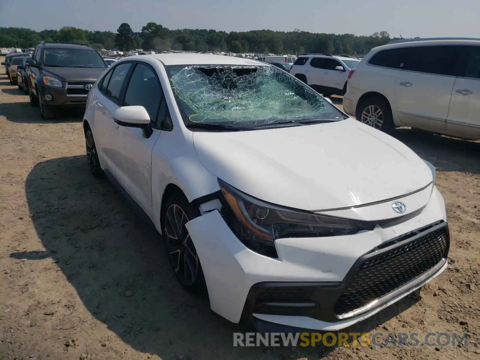 1 Photograph of a damaged car 5YFS4RCE0LP023071 TOYOTA COROLLA 2020