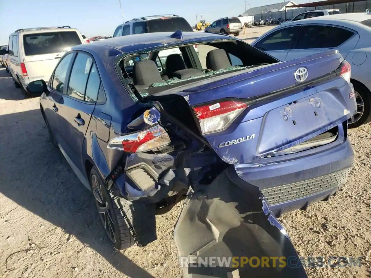 9 Photograph of a damaged car 5YFS4RCE0LP023197 TOYOTA COROLLA 2020