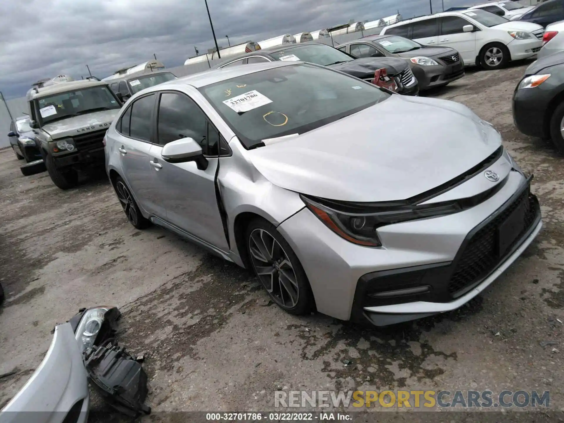 1 Photograph of a damaged car 5YFS4RCE0LP023474 TOYOTA COROLLA 2020