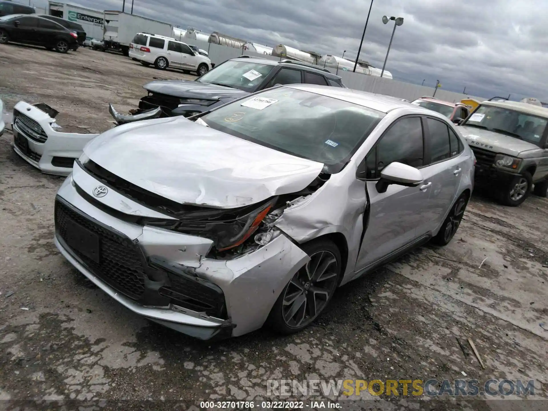 2 Photograph of a damaged car 5YFS4RCE0LP023474 TOYOTA COROLLA 2020