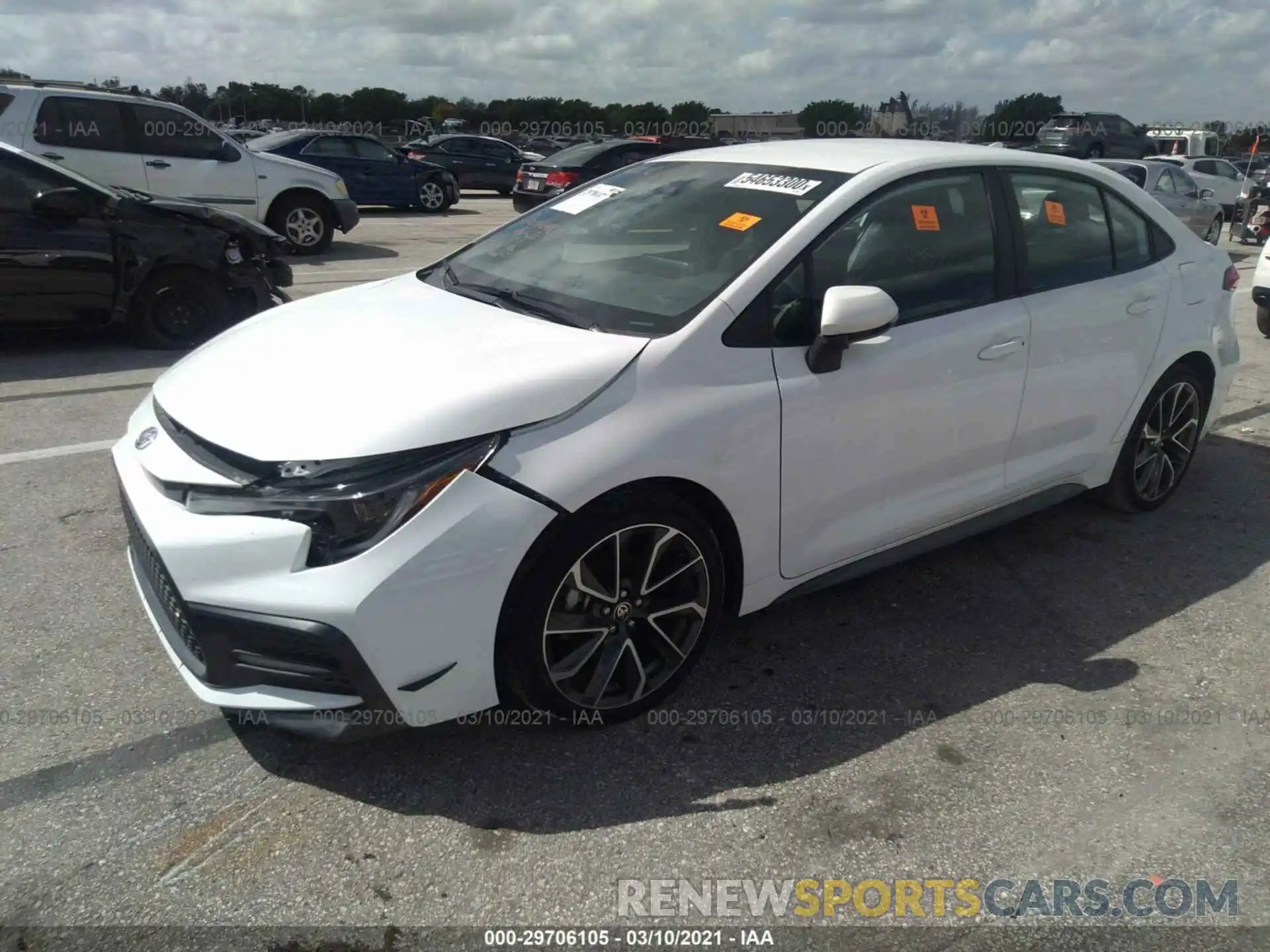 2 Photograph of a damaged car 5YFS4RCE0LP026262 TOYOTA COROLLA 2020