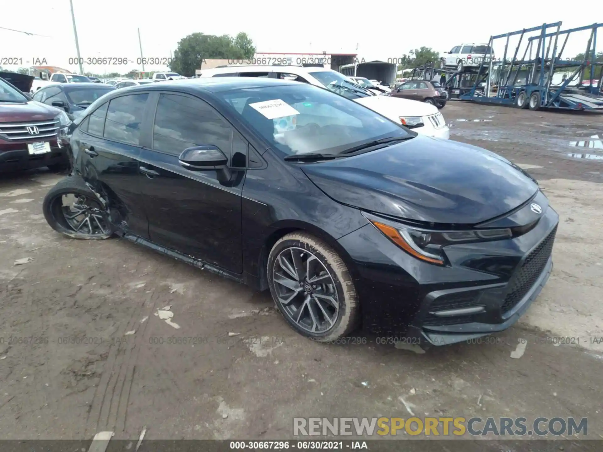 1 Photograph of a damaged car 5YFS4RCE0LP028416 TOYOTA COROLLA 2020