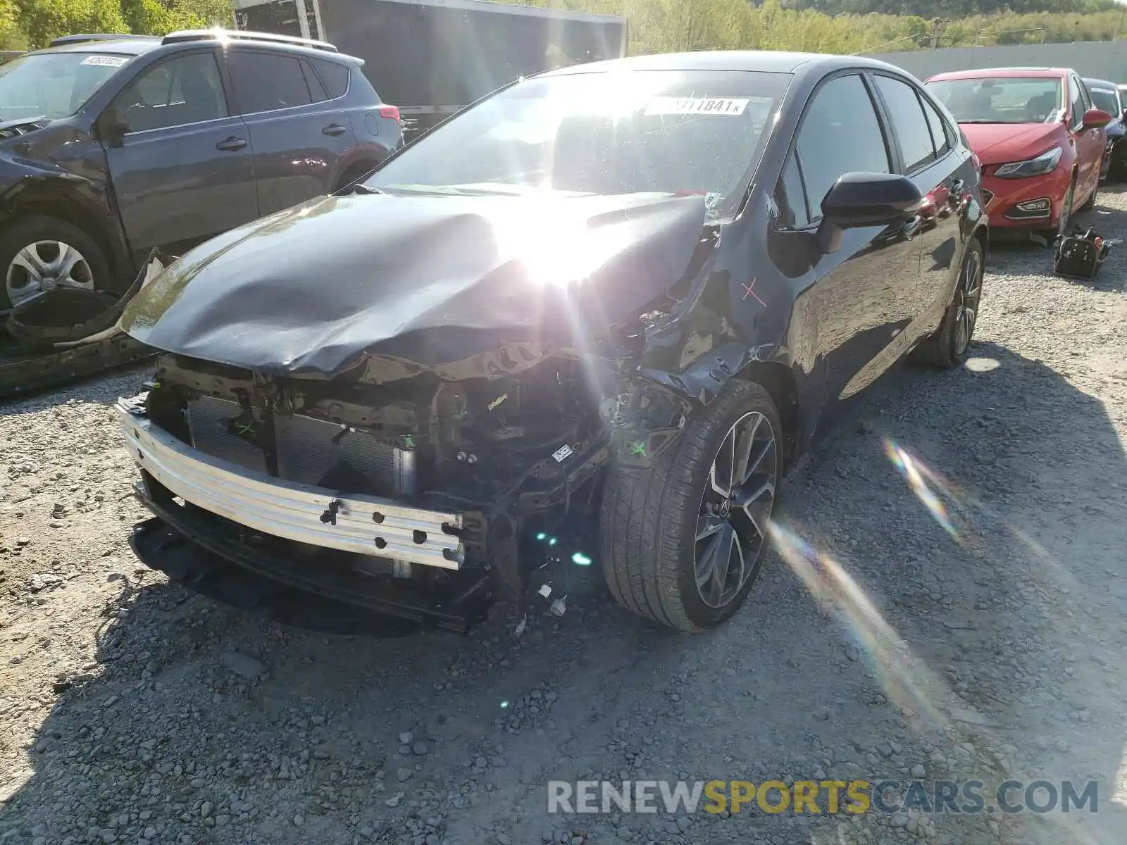 2 Photograph of a damaged car 5YFS4RCE0LP031333 TOYOTA COROLLA 2020