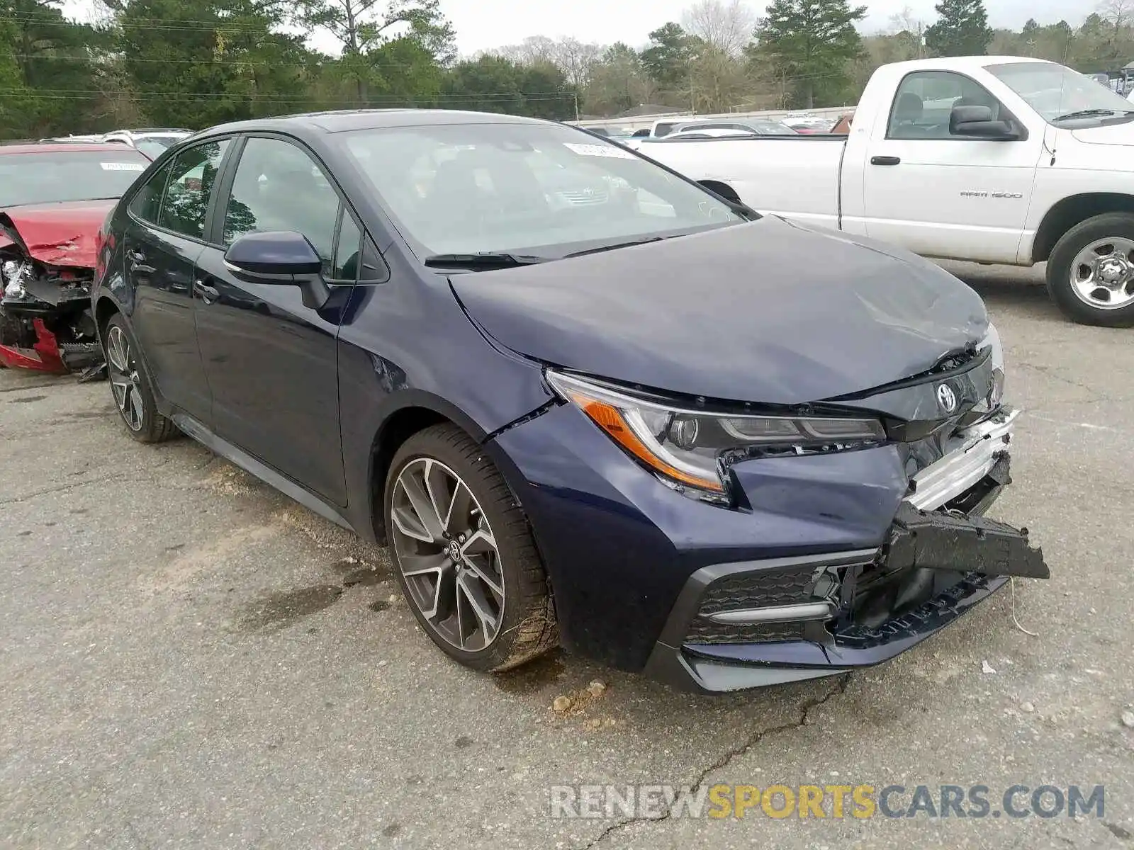 1 Photograph of a damaged car 5YFS4RCE0LP035477 TOYOTA COROLLA 2020