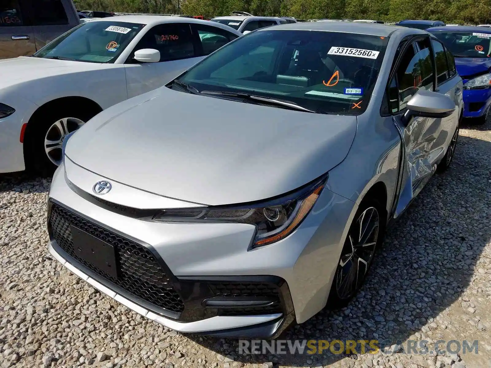 2 Photograph of a damaged car 5YFS4RCE0LP040629 TOYOTA COROLLA 2020