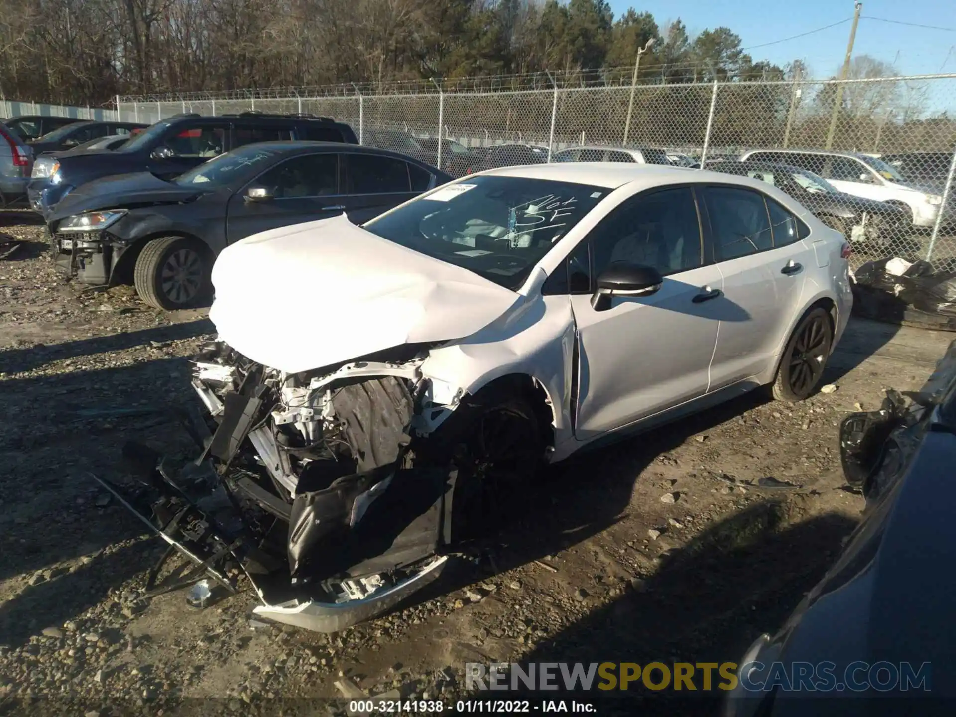 2 Photograph of a damaged car 5YFS4RCE0LP042056 TOYOTA COROLLA 2020