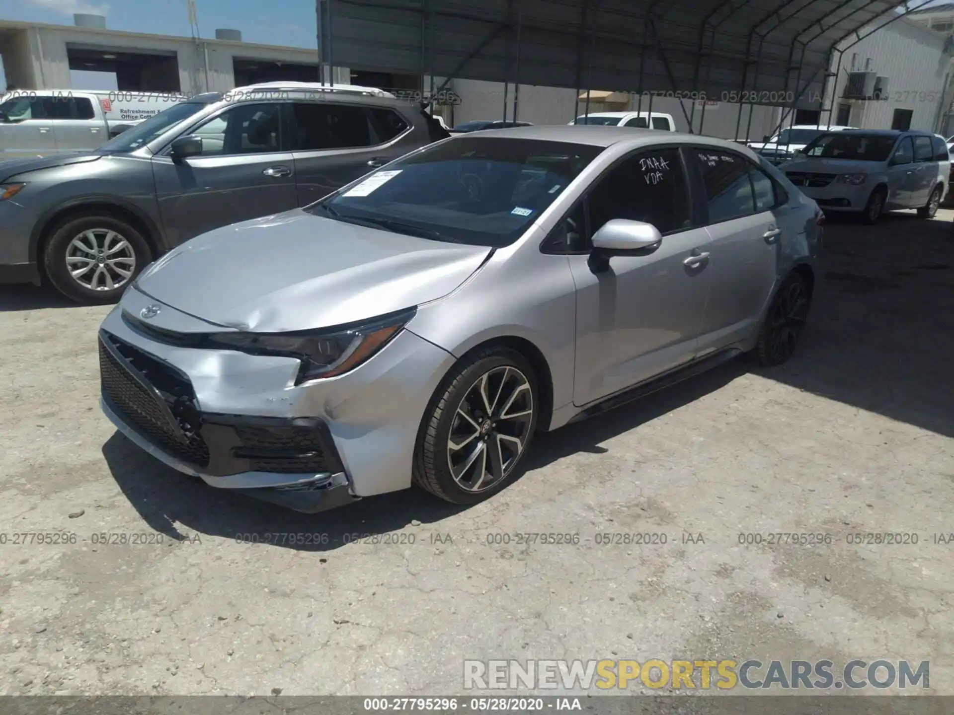 2 Photograph of a damaged car 5YFS4RCE0LP042784 TOYOTA COROLLA 2020