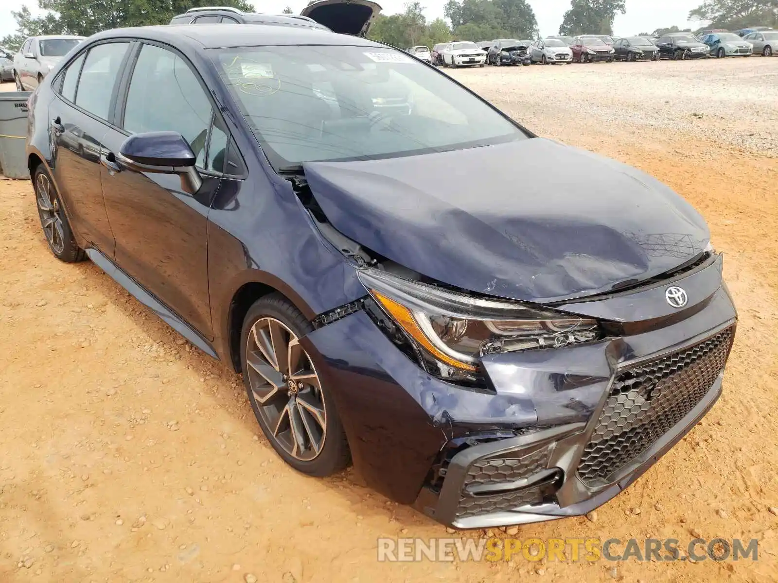 1 Photograph of a damaged car 5YFS4RCE0LP043417 TOYOTA COROLLA 2020